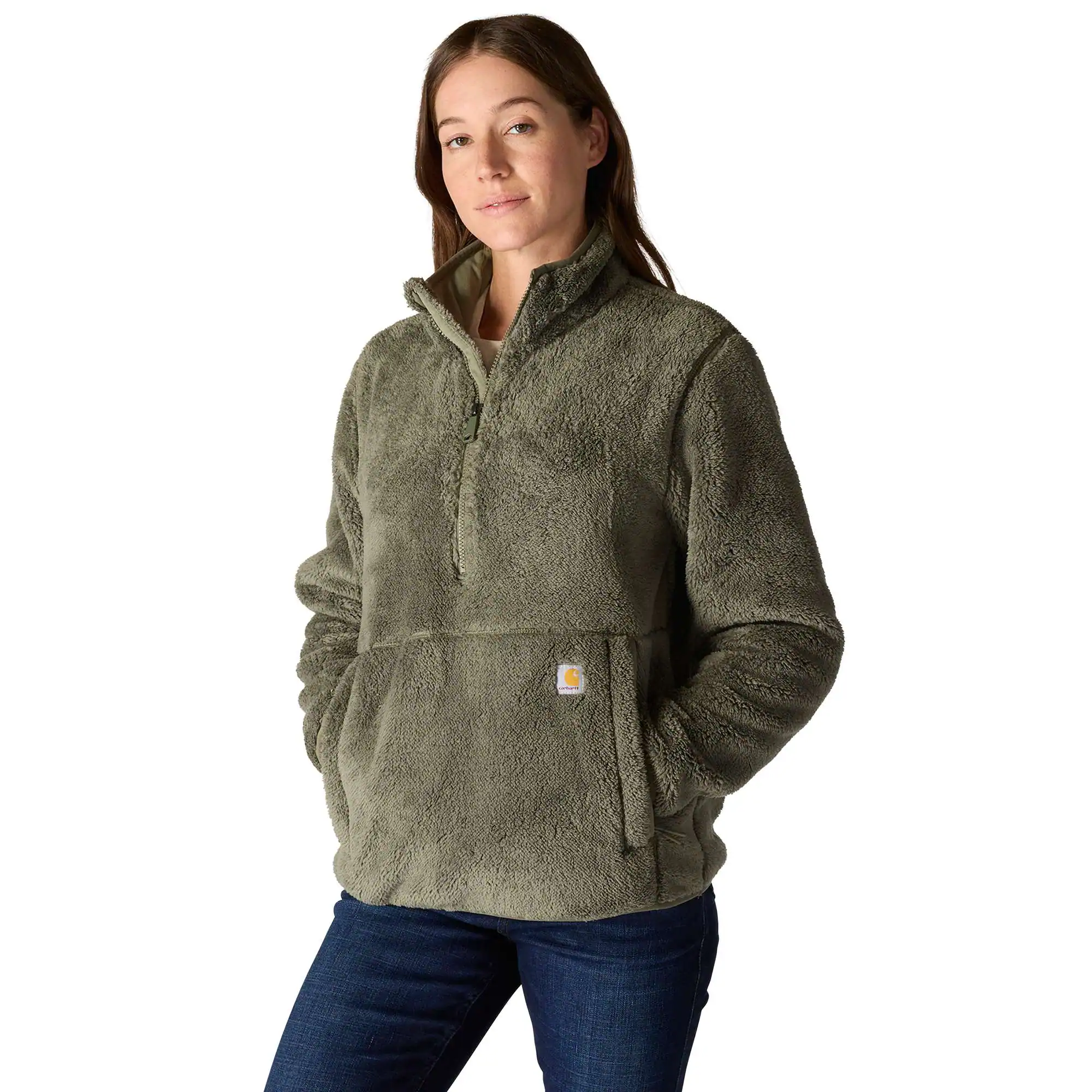 Women's Loose Fit Fleece Pullover - 3 Warmest Rating