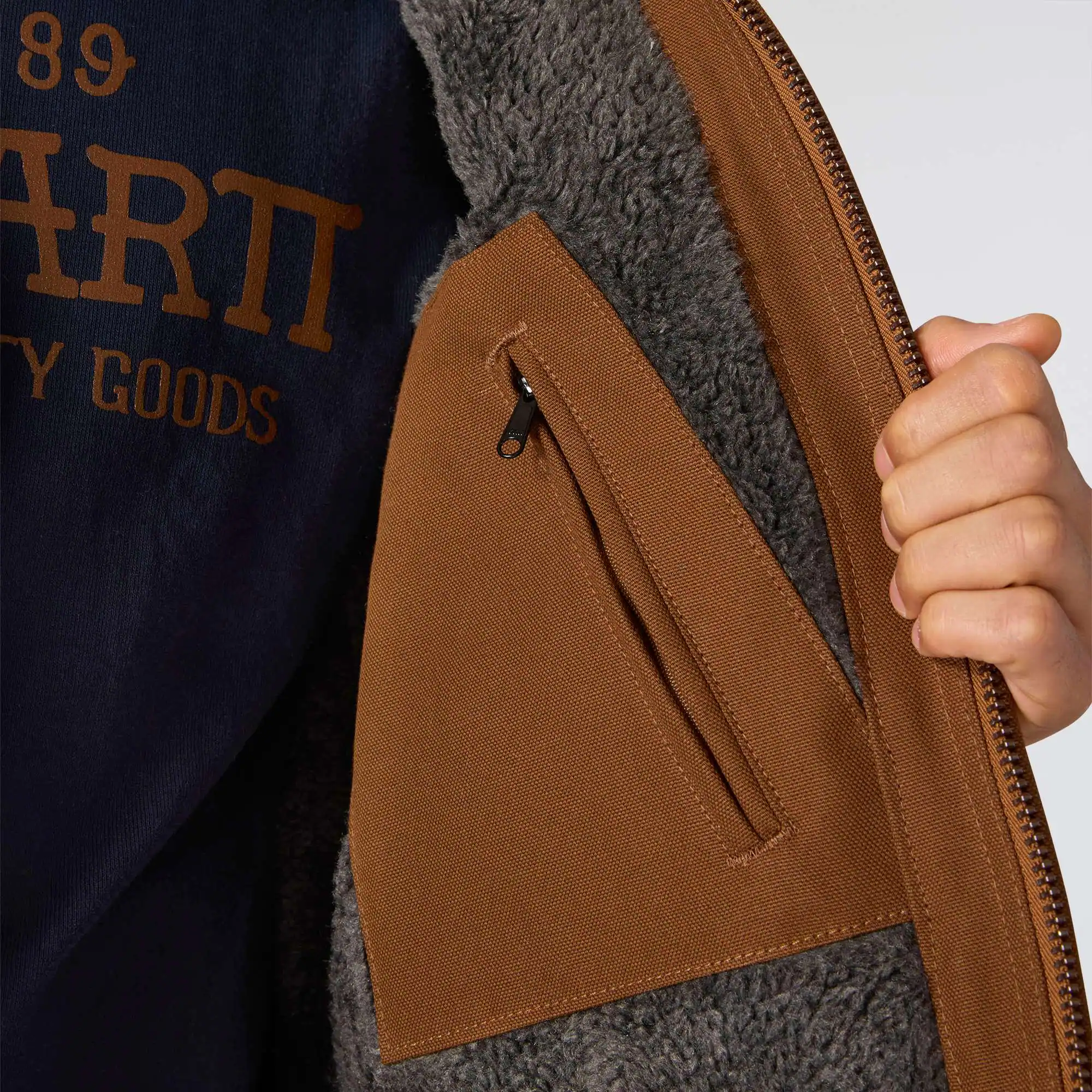 Crafted Series Duck Sherpa Lined Chore Jacket