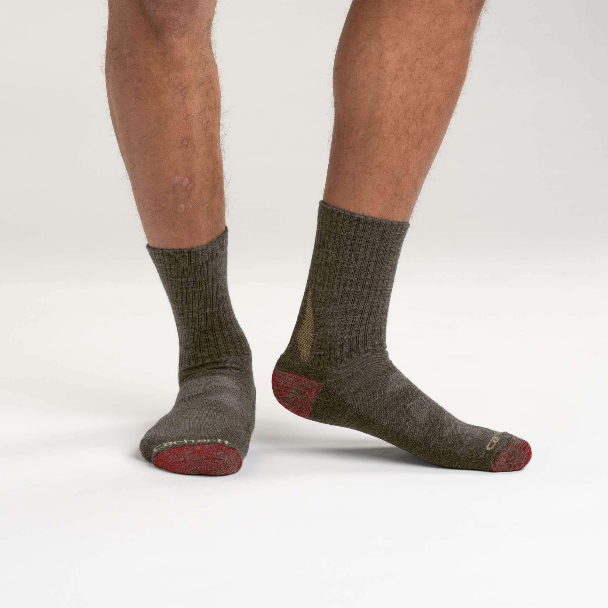 Midweight Merino Wool Blend Short Crew Sock