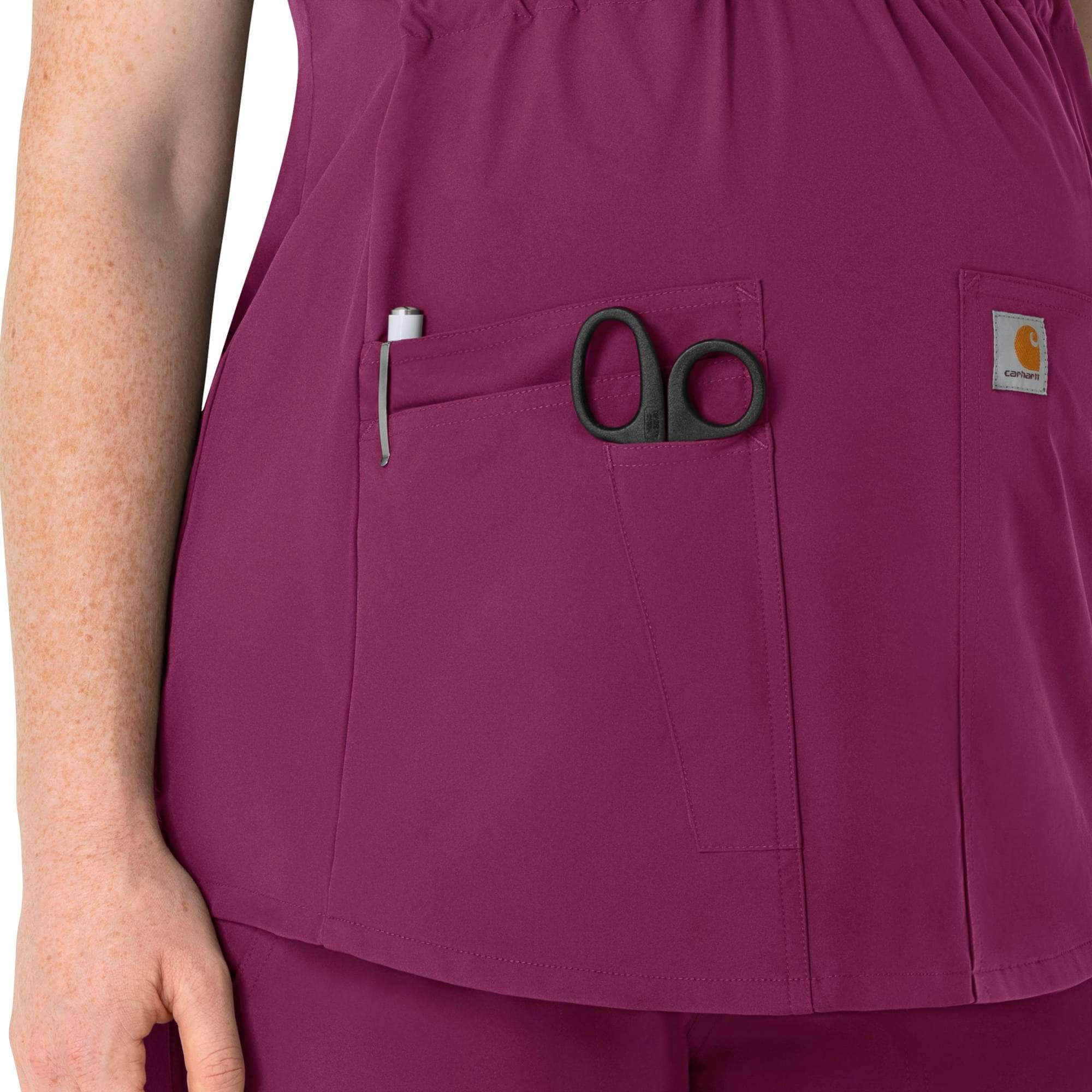 Women's Force Essentials Henley Maternity Scrub Top