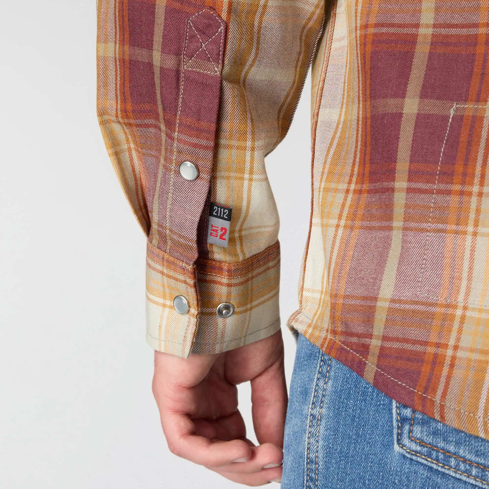 Flame Resistant Montana Relaxed Fit Midweight Twill Snap Front Plaid Shirt