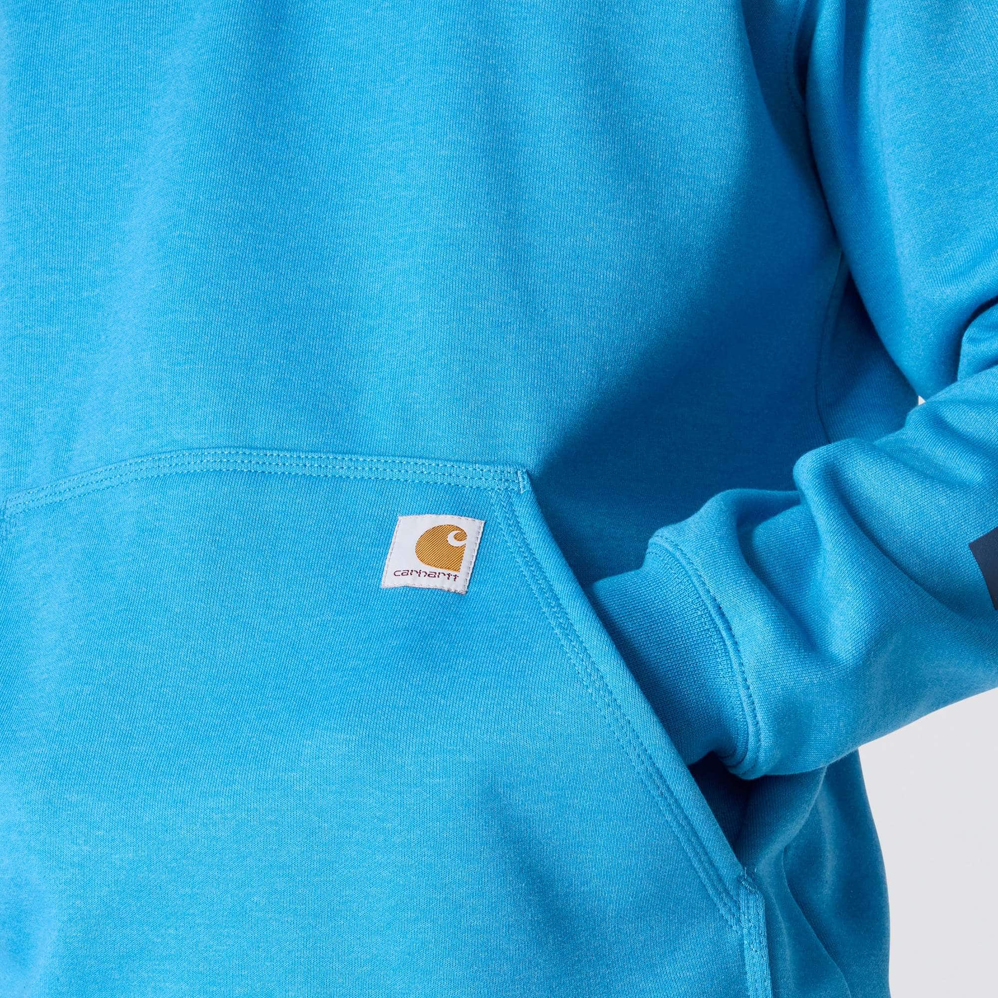 Loose Fit Midweight Logo Sleeve Graphic Hoodie