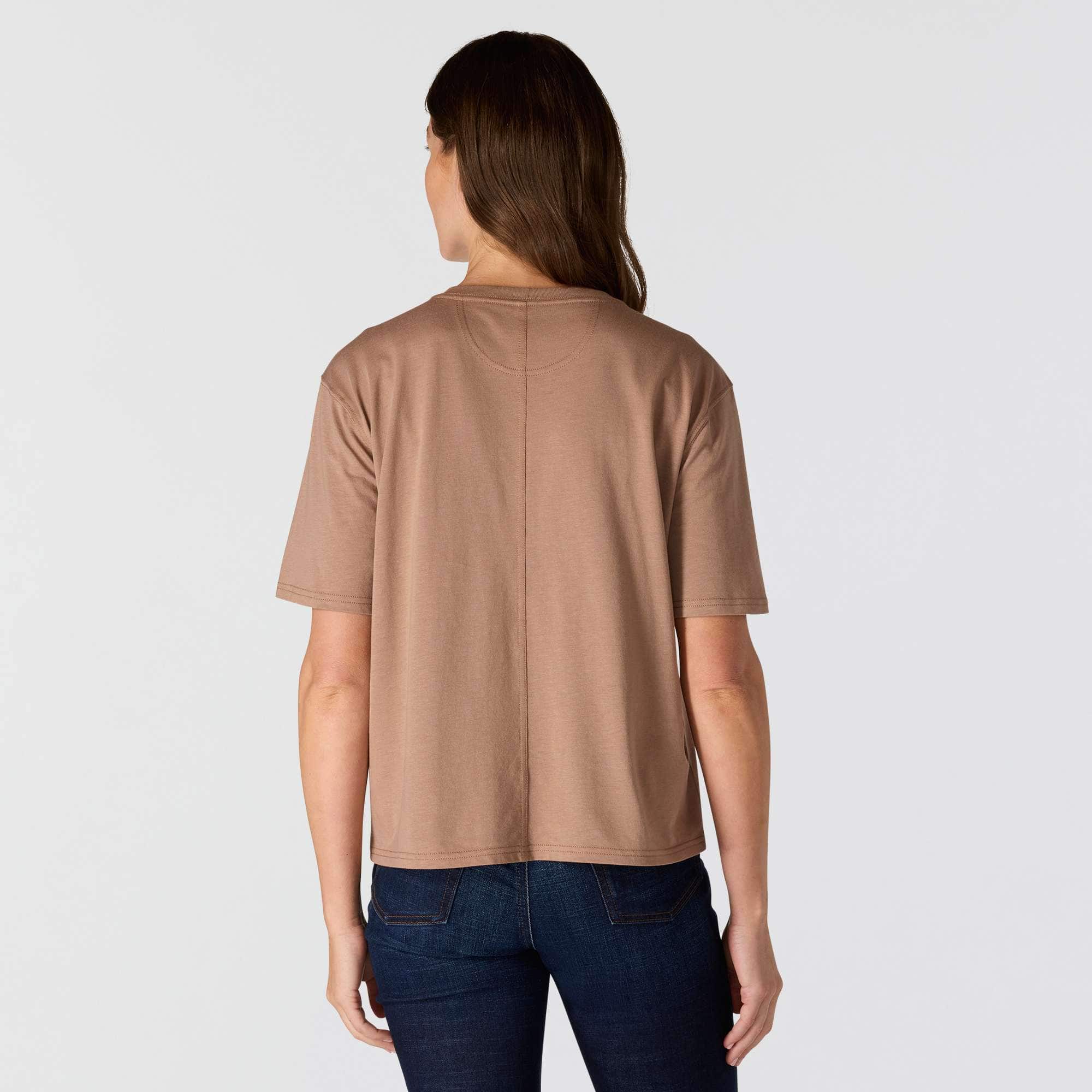 TENCEL™ Fiber Series Loose Fit Flower Pocket T-Shirt