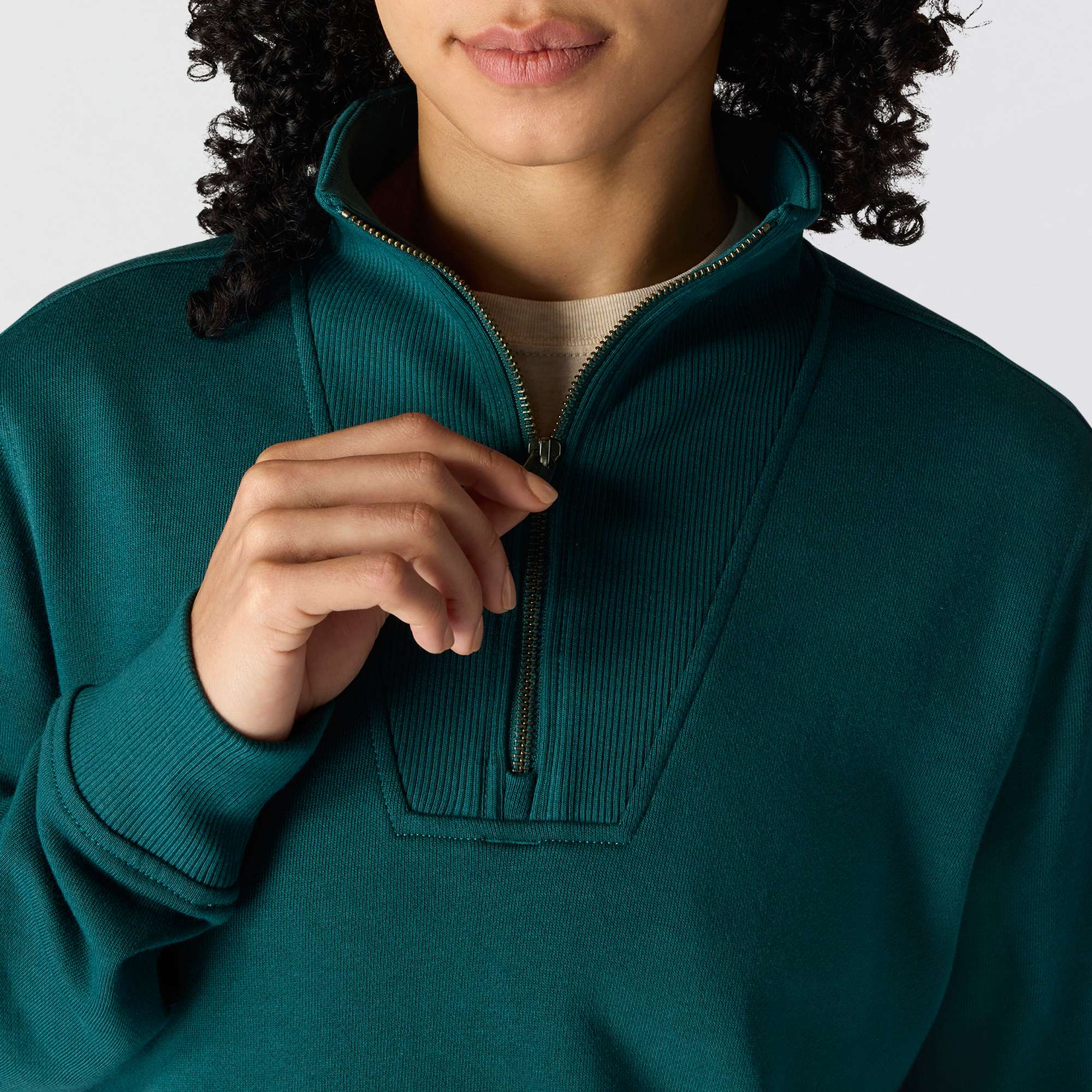 Women's TENCEL™ Fiber Series Relaxed Fit Half-Zip Sweatshirt