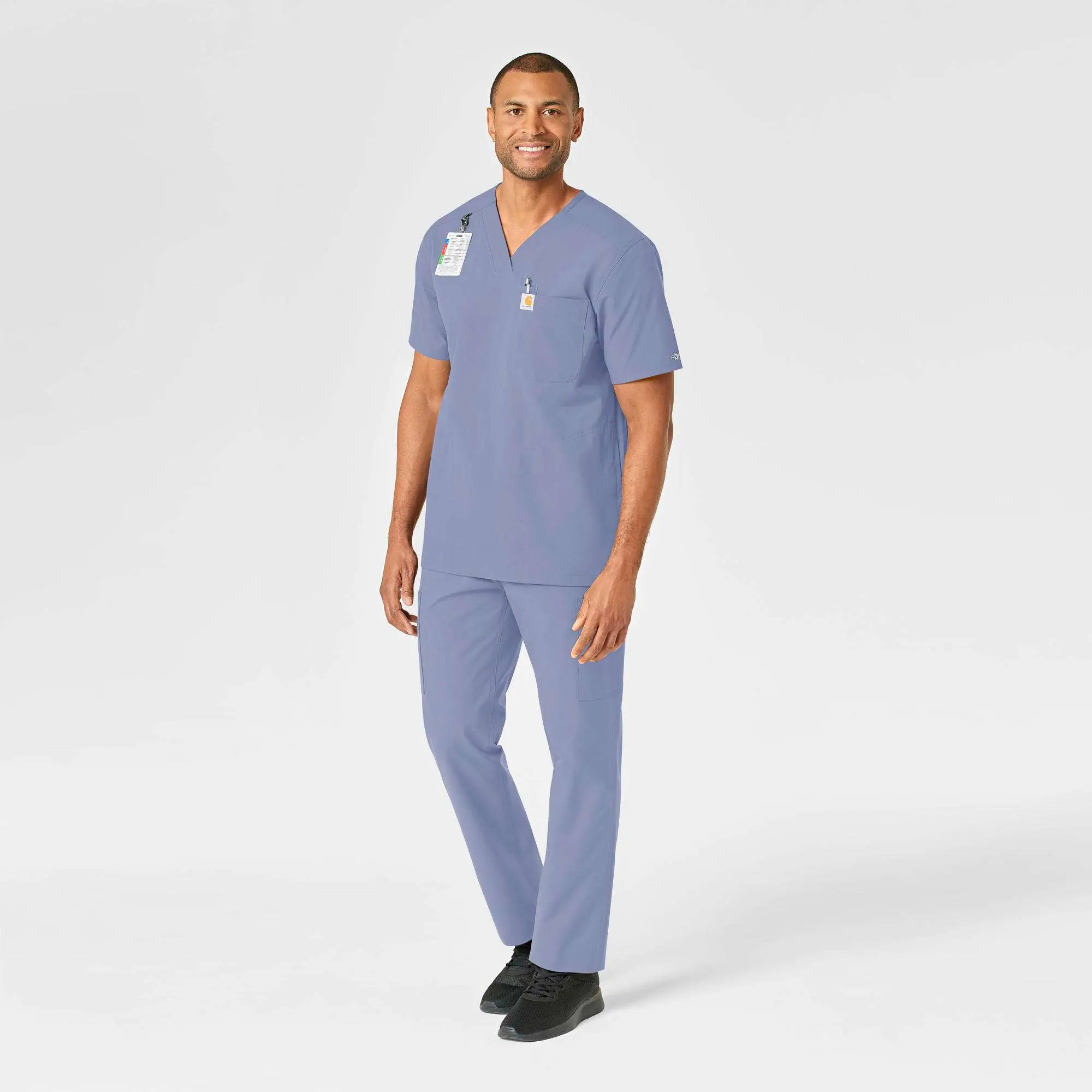 Force Essentials V-Neck Shirttail Scrub Top