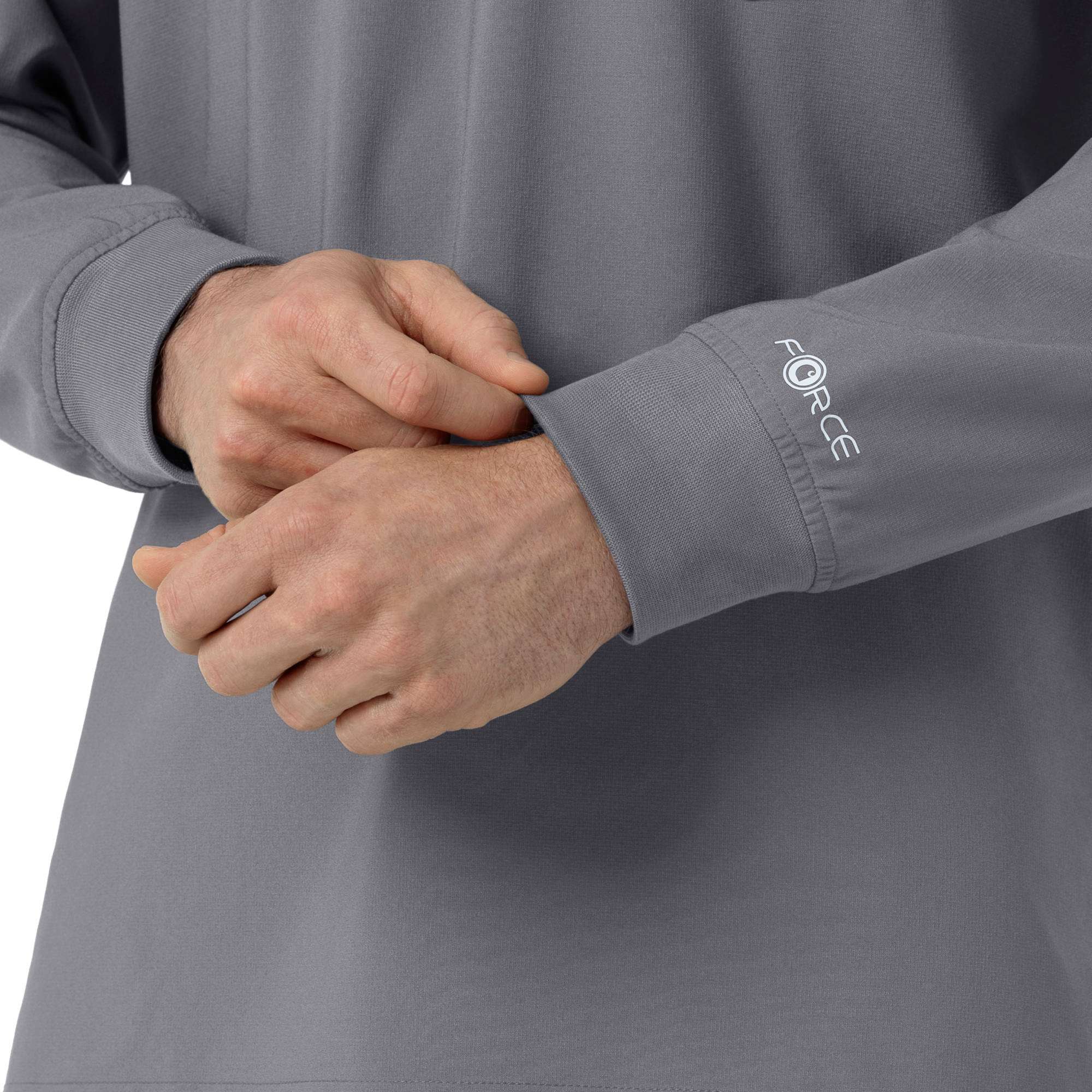 Force Cross-Flex Crew Neck Long Sleeve Scrub Top