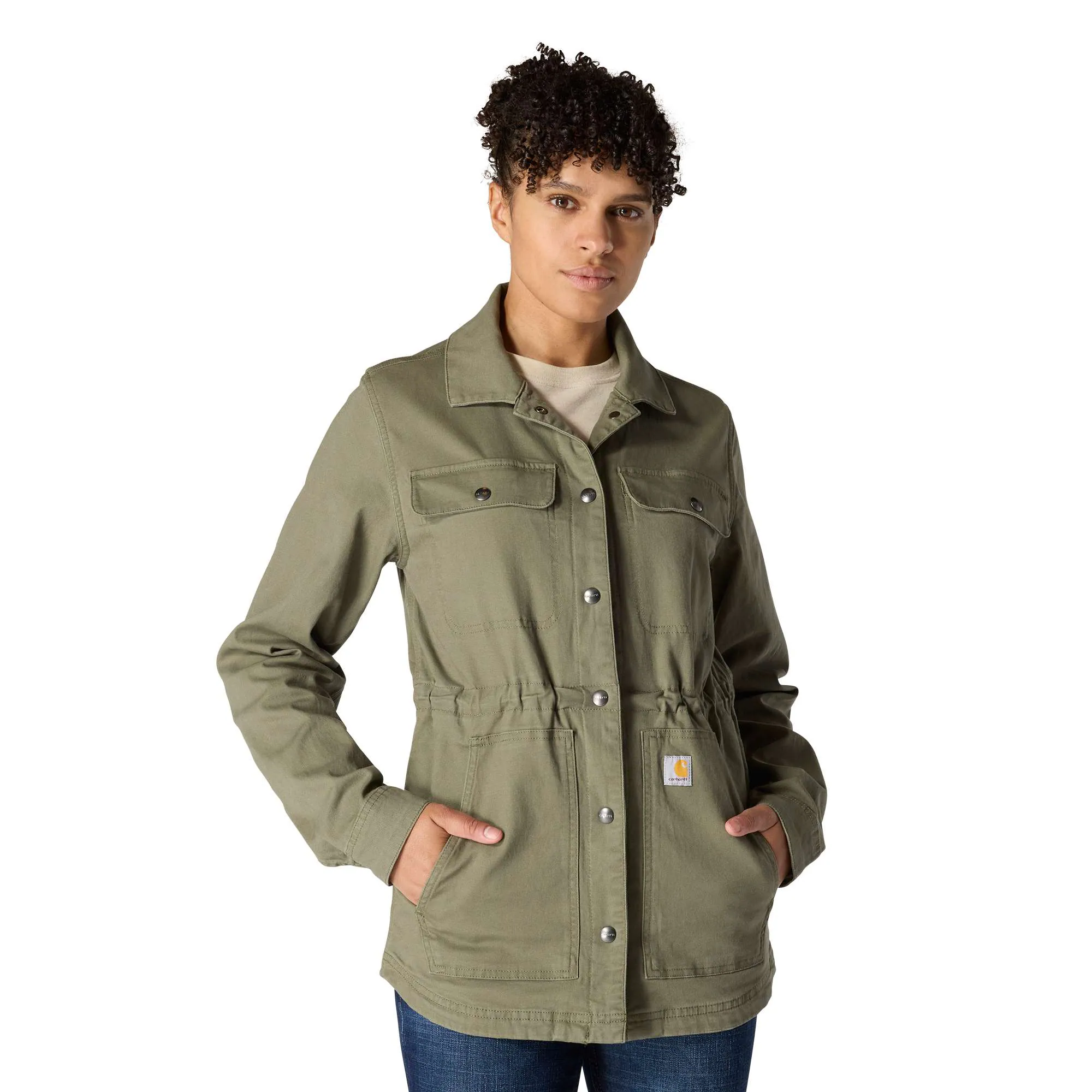 Women's TENCEL™ Fiber Series Relaxed Fit Canvas Coat - 1 Warm Rating