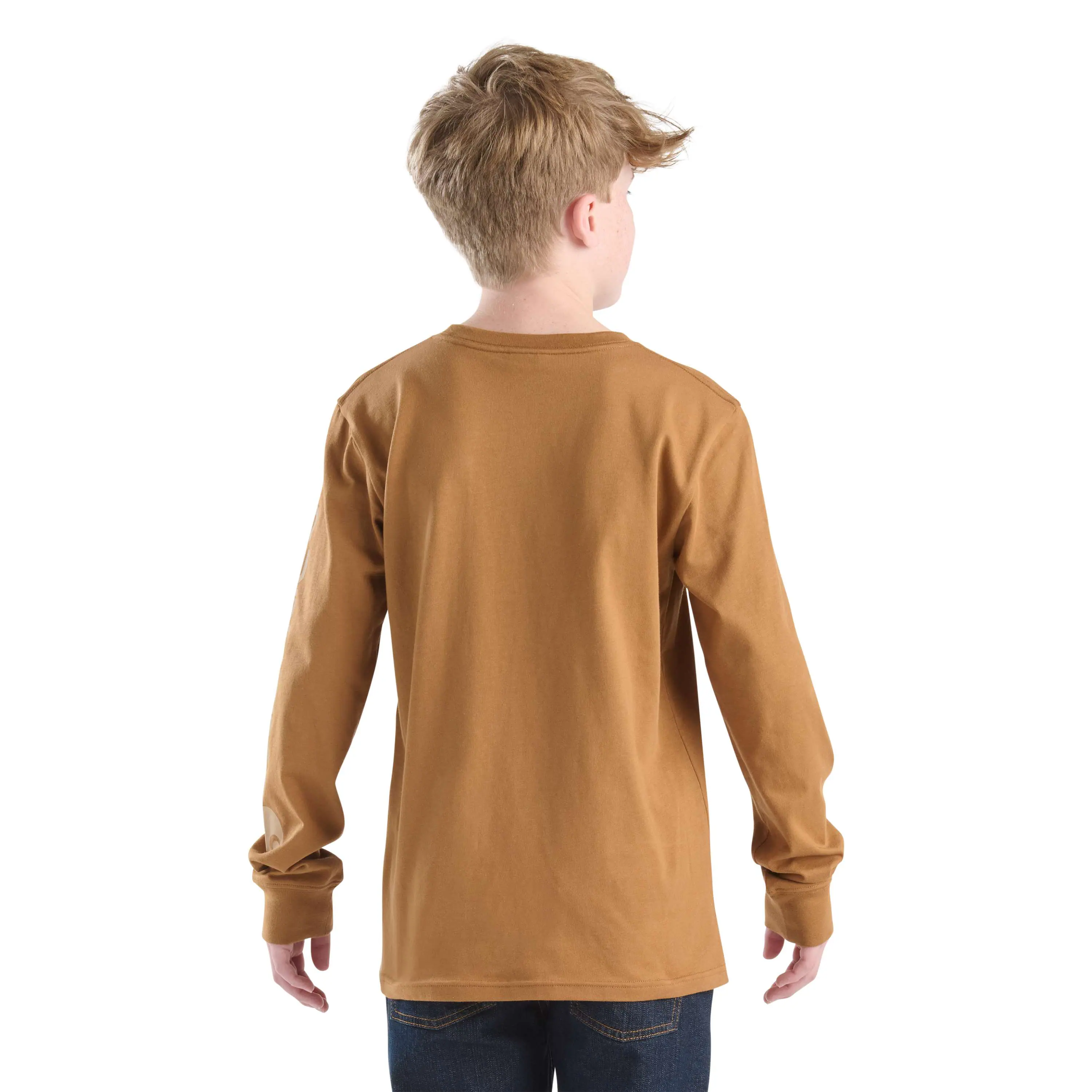 Boys' Long Sleeve Graphic Pocket T-Shirt (Toddler/Child/Youth)