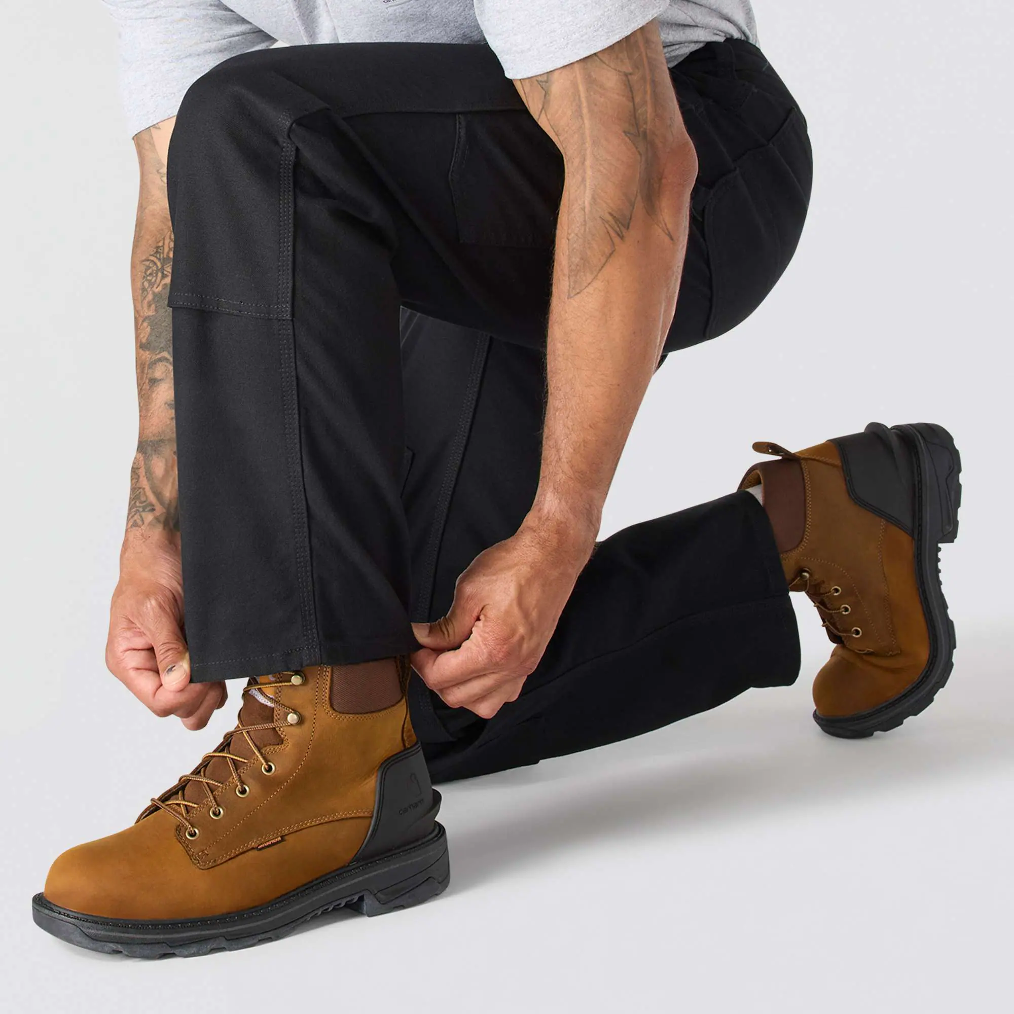 Relaxed Straight Rugged Flex® Duck Double-Front Dungaree