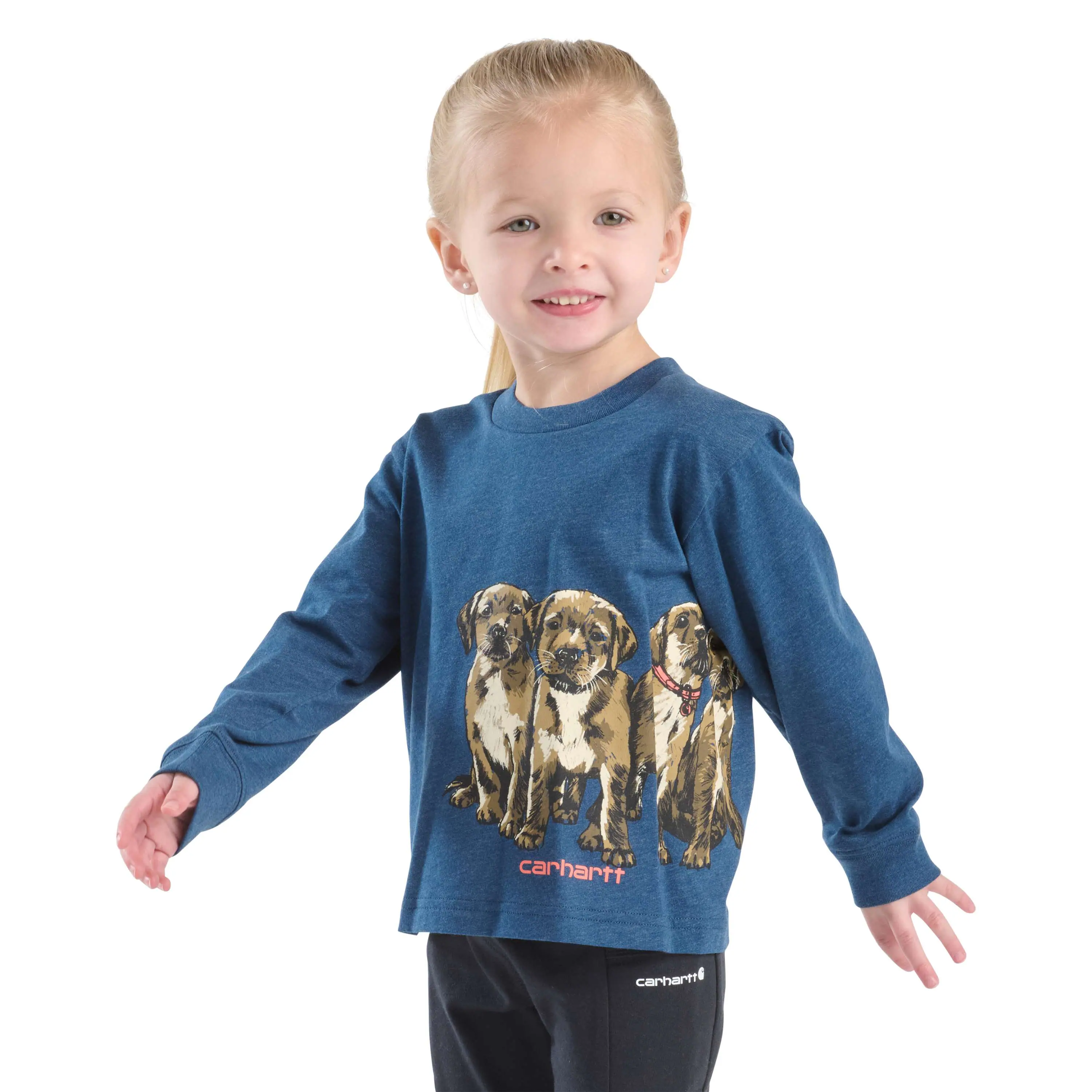 Girls' Long Sleeve Puppies T-Shirt (Child/Youth)