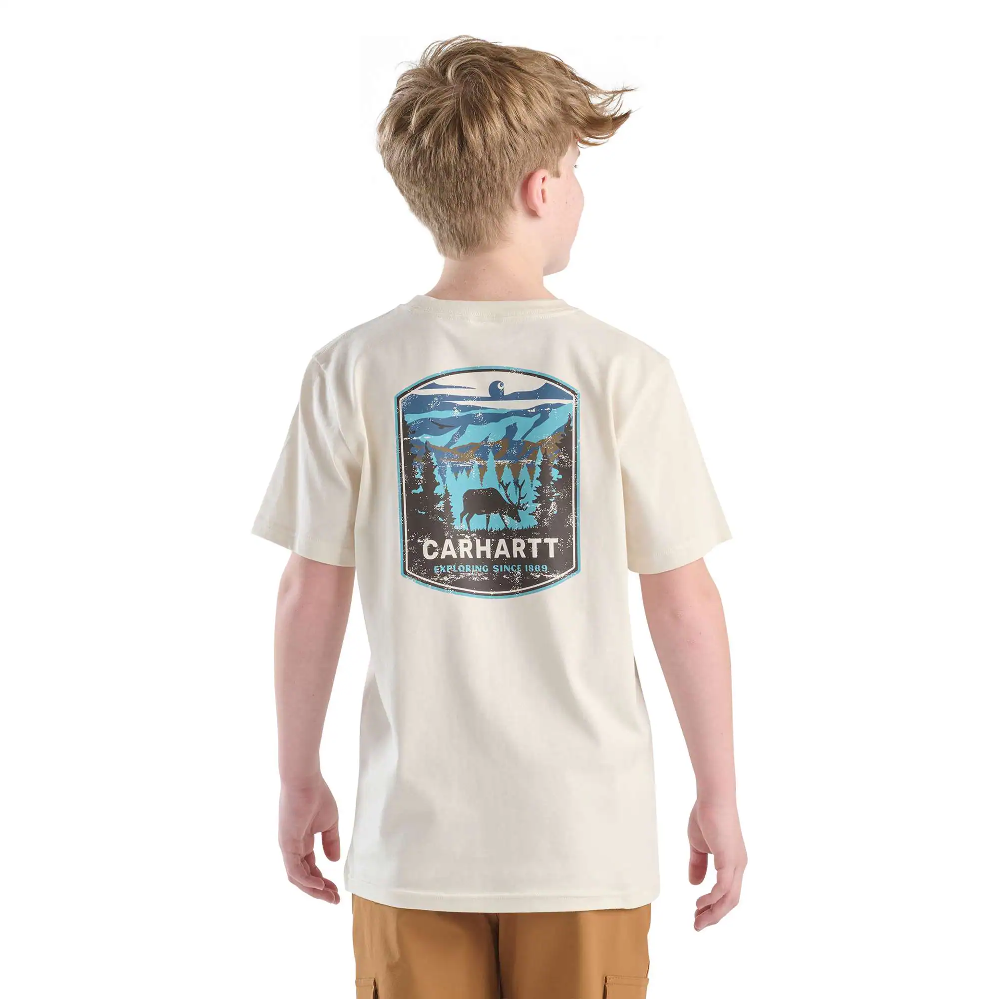 Boys' Short Sleeve Deer Pocket T-Shirt (Child/Youth)