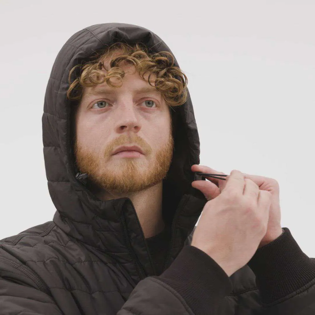 Rain Defender® Relaxed Fit Lightweight Insulated Hooded Jacket - 3 Warmest Rating