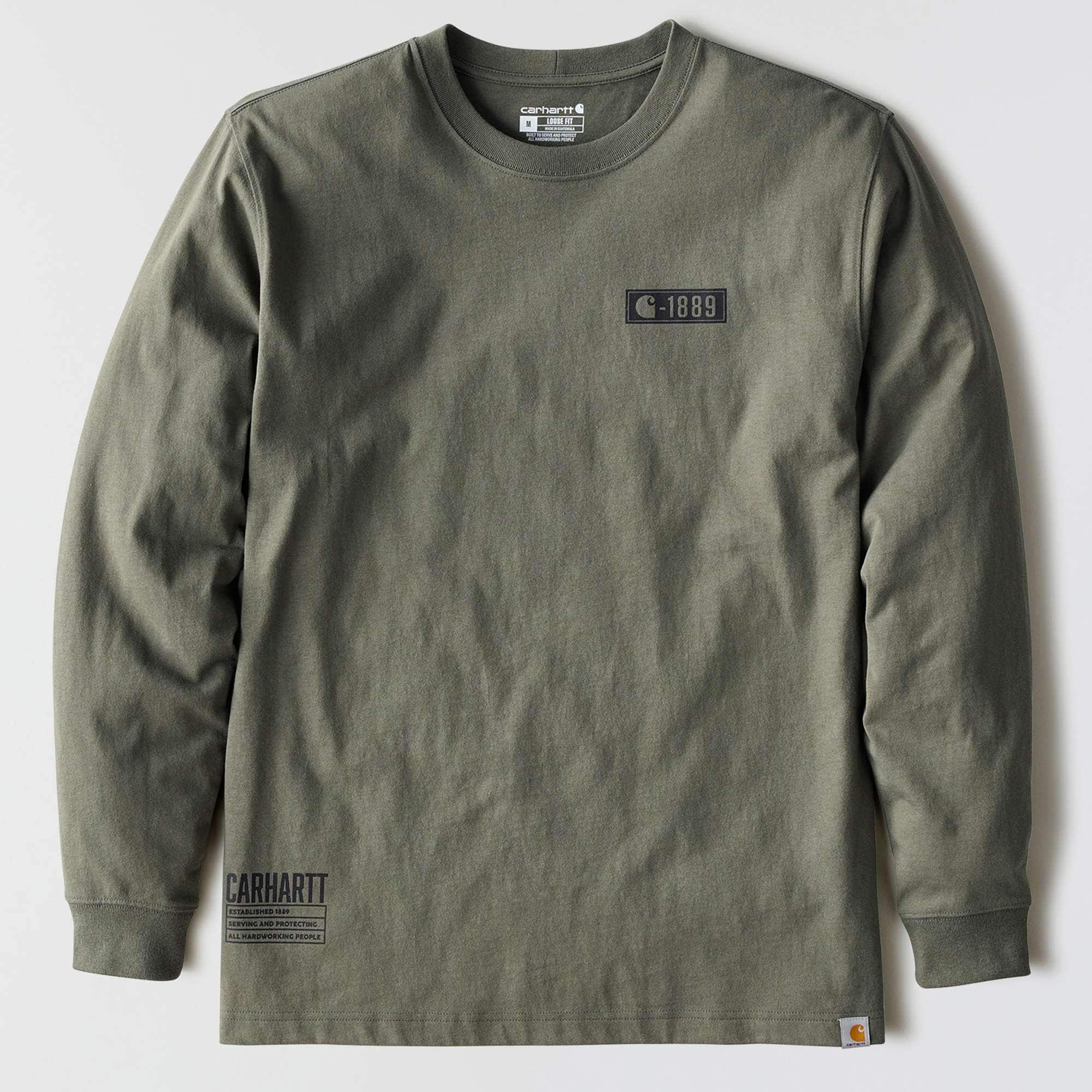 Loose Fit Heavyweight Long-Sleeve Pocket 1889 T-Shirt