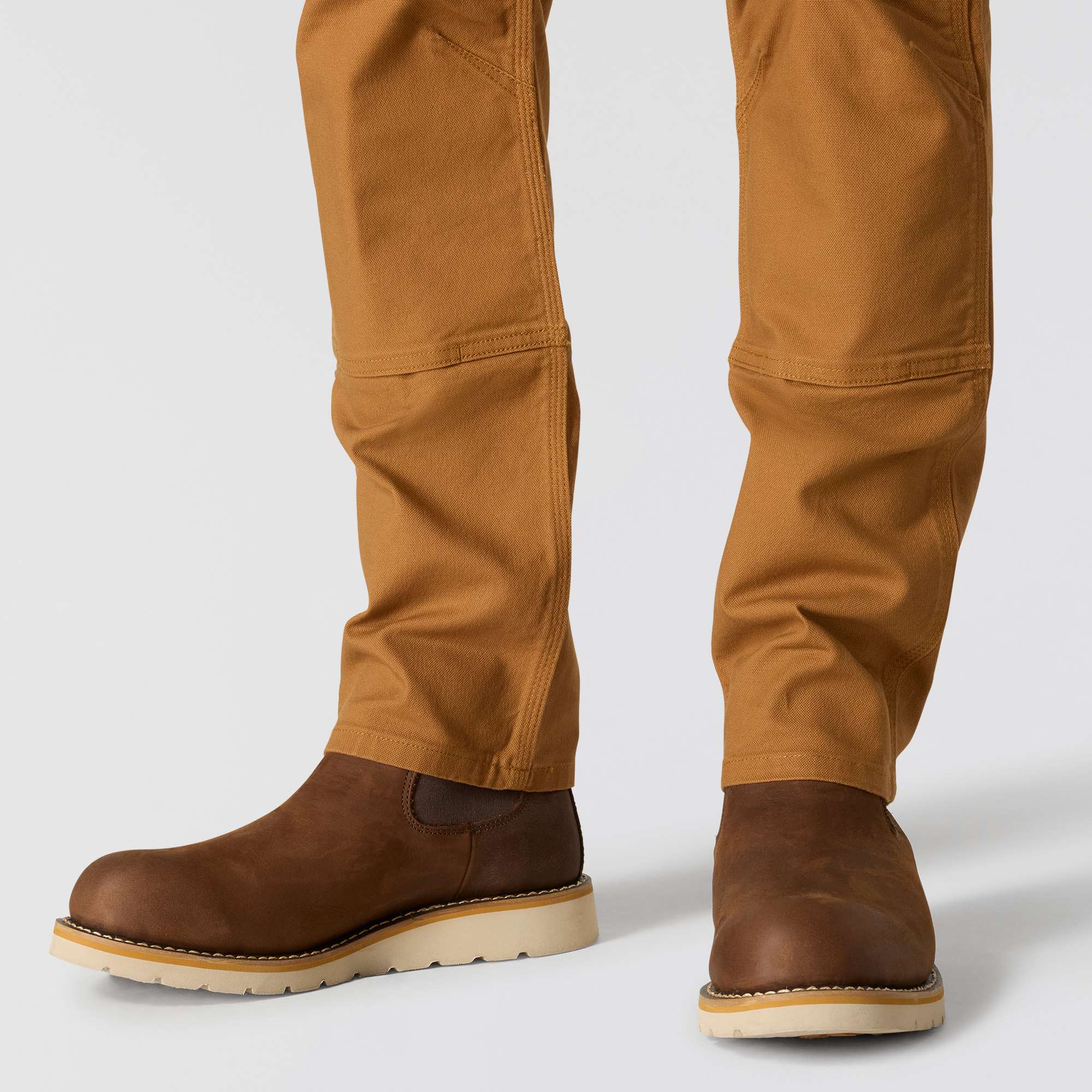 Slim Tapered Rugged Flex Duck Double-Front Dungaree