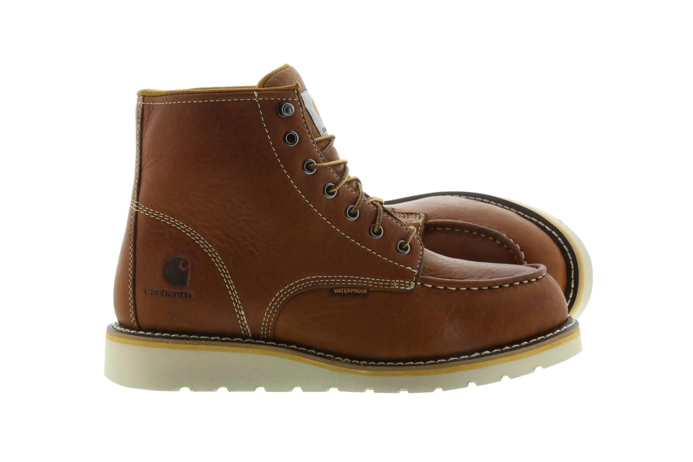 Waterproof 6" Moc Toe Wedge Boot