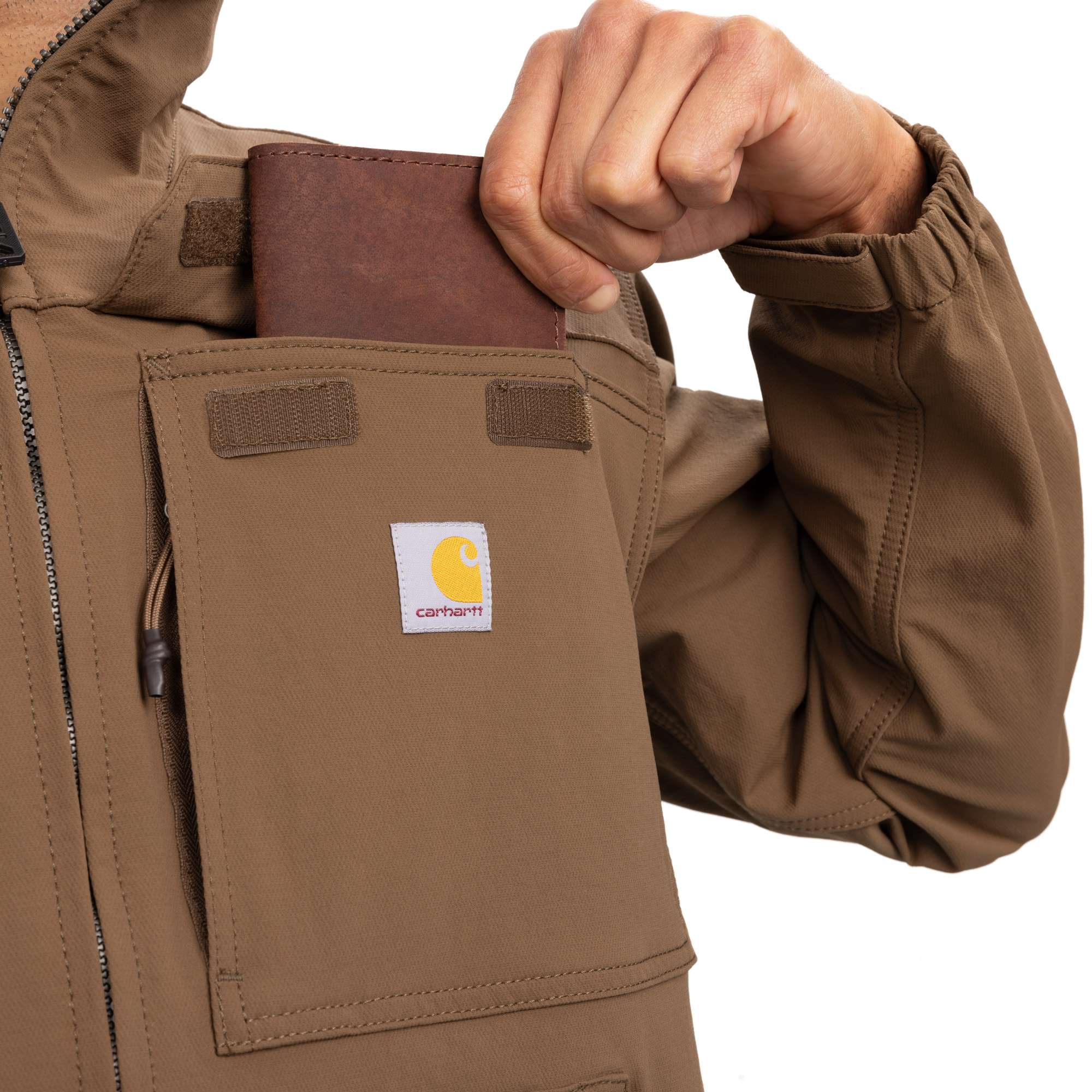 Super Dux™ Relaxed Fit Lightweight Mock-Neck Jacket - 1 Warm Rating