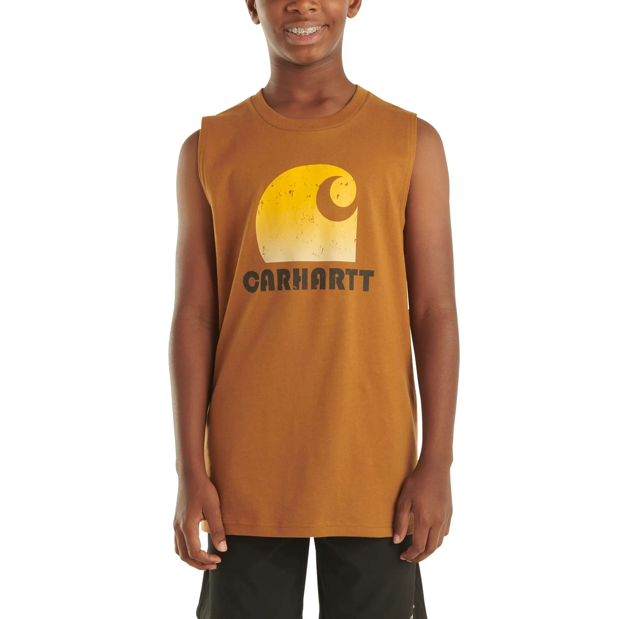 Boys' Sleeveless Carhartt Logo T-Shirt (Child/Youth)