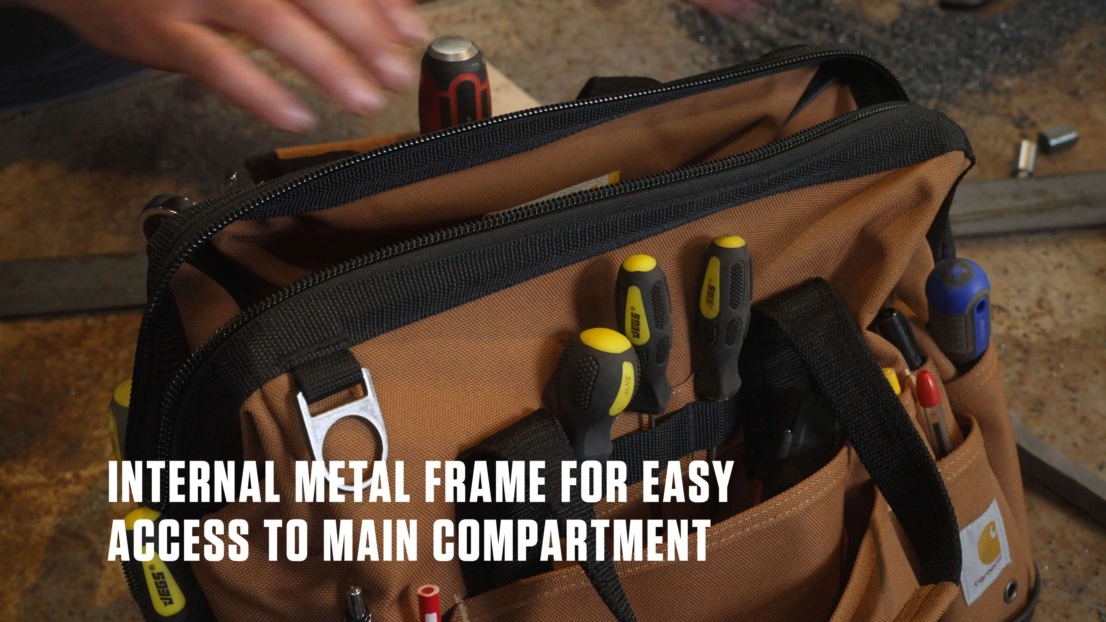 16-Inch Molded Base Heavyweight Tool Bag