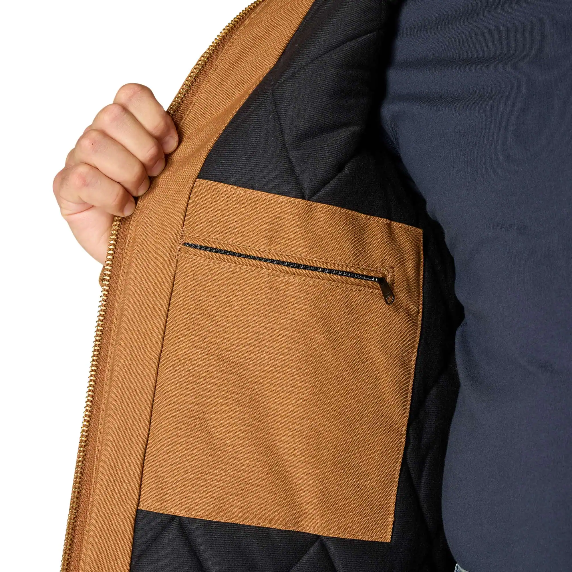 Flannel-Lined Active Jac J140 - Loose Fit - Firm Duck - 3 Warmest Rating