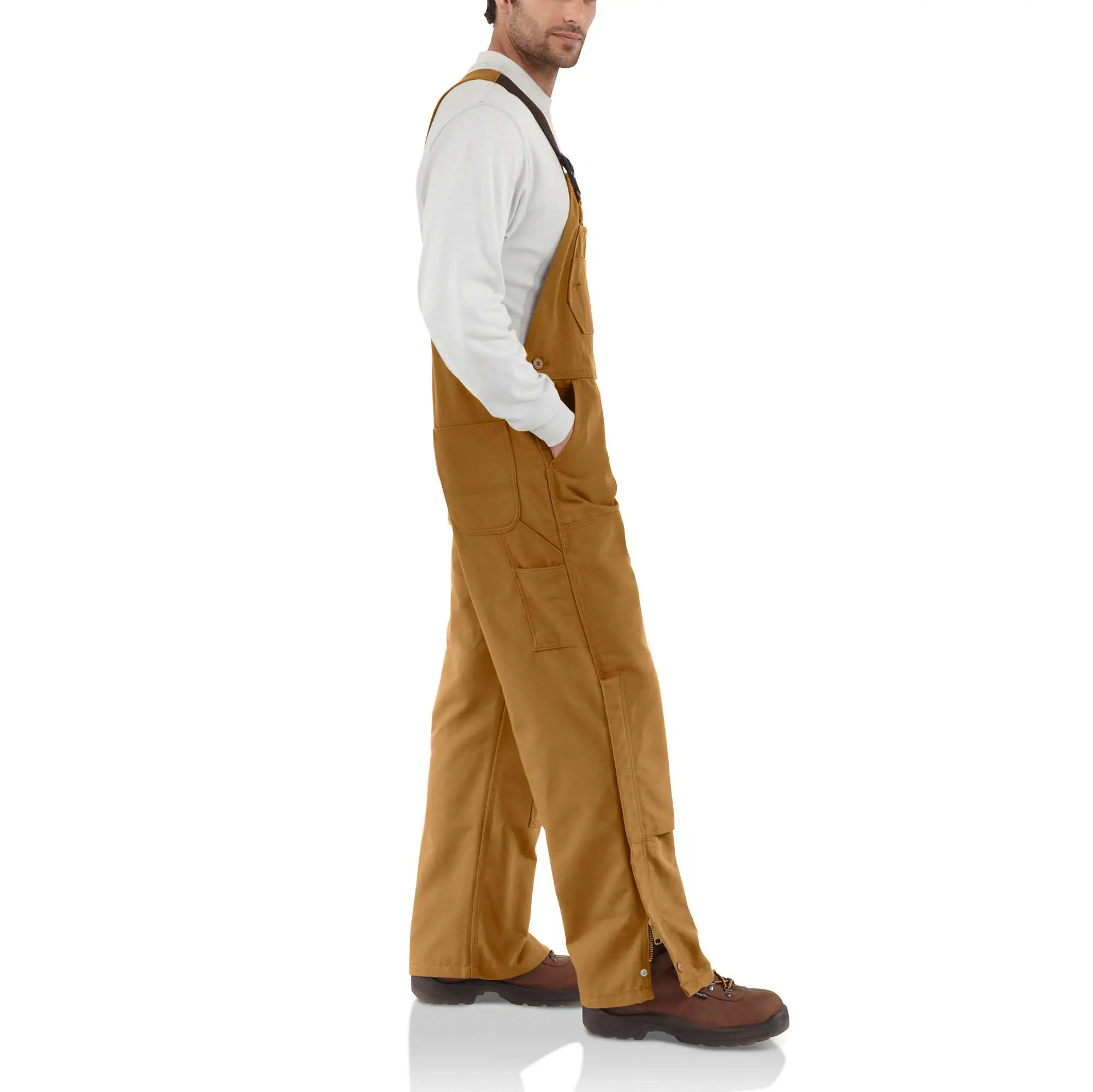 Flame-Resistant Duck Bib Overall/Unlined