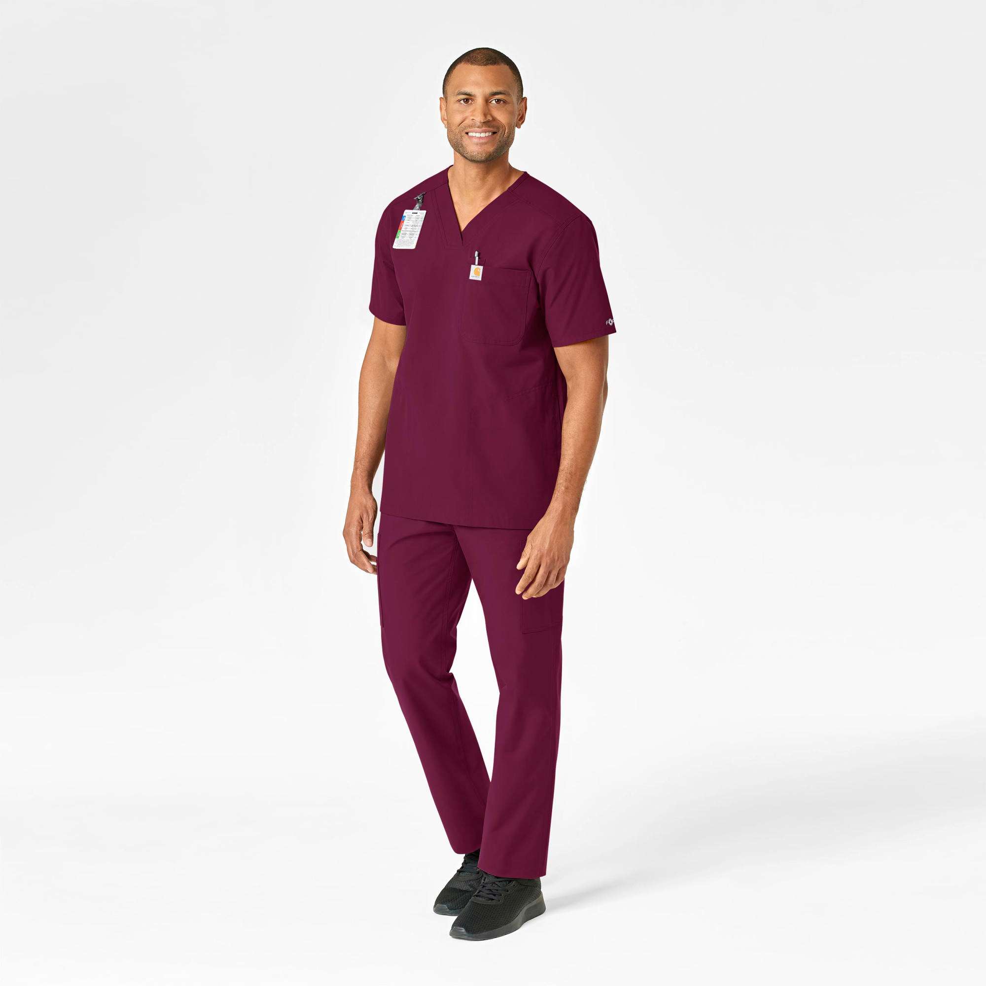 Force Essentials V-Neck Shirttail Scrub Top