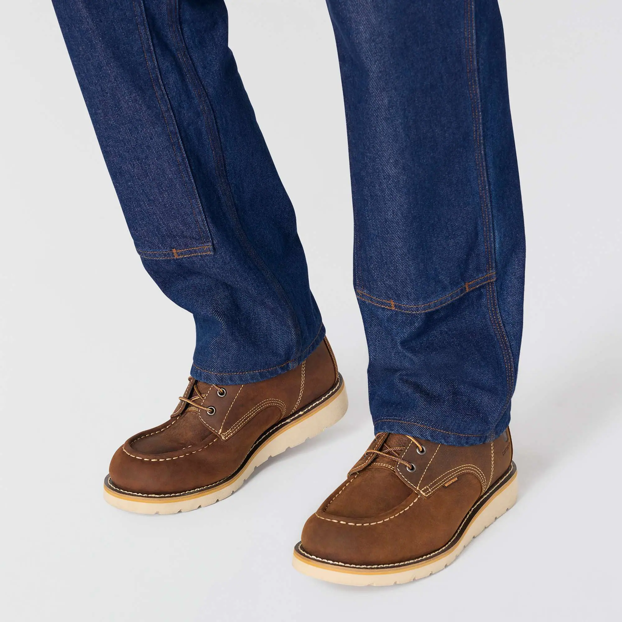 Crafted Series Loose Straight Double-Front Denim Dungaree