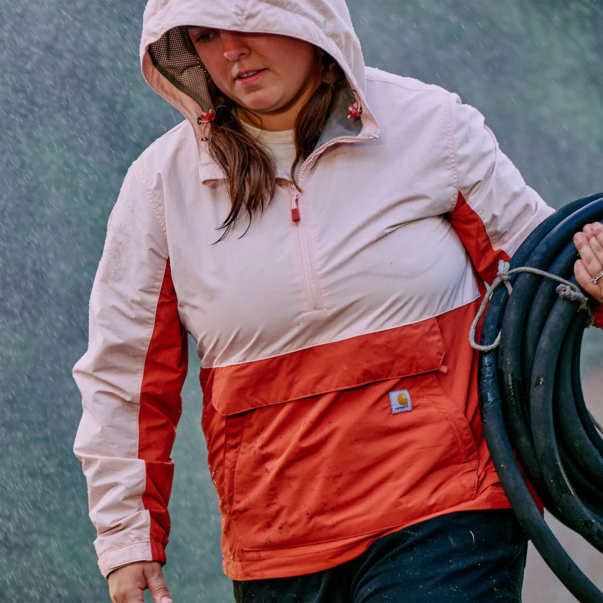 Women's Rain Defender® Loose Fit Lightweight Packable Anorak - 1 Warm Rating