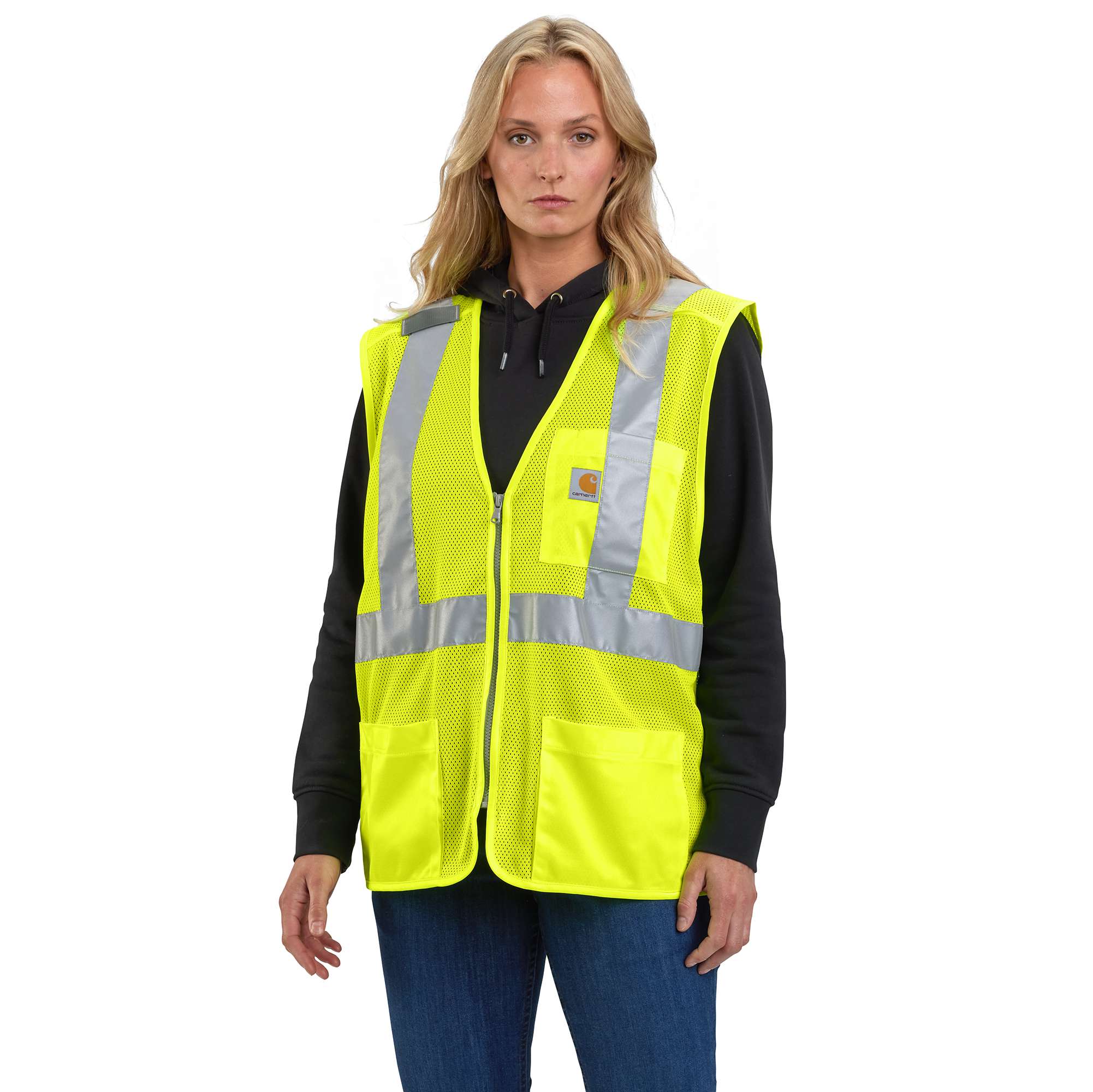 High-Visibility Mesh Multi-Pocket Class 2 Vest