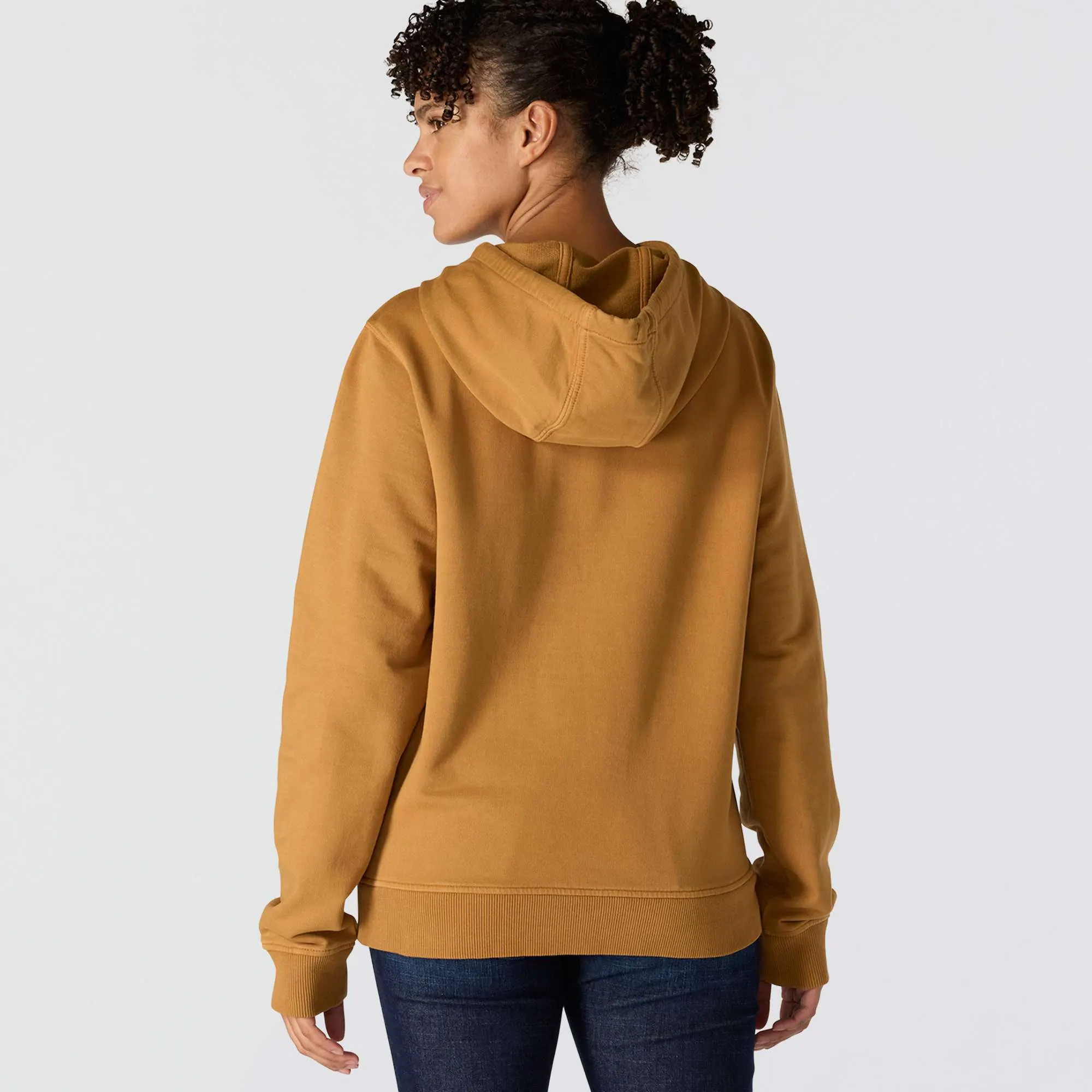 Women's Relaxed Fit Midweight Garment Dye French Terry Hooded Sweatshirt