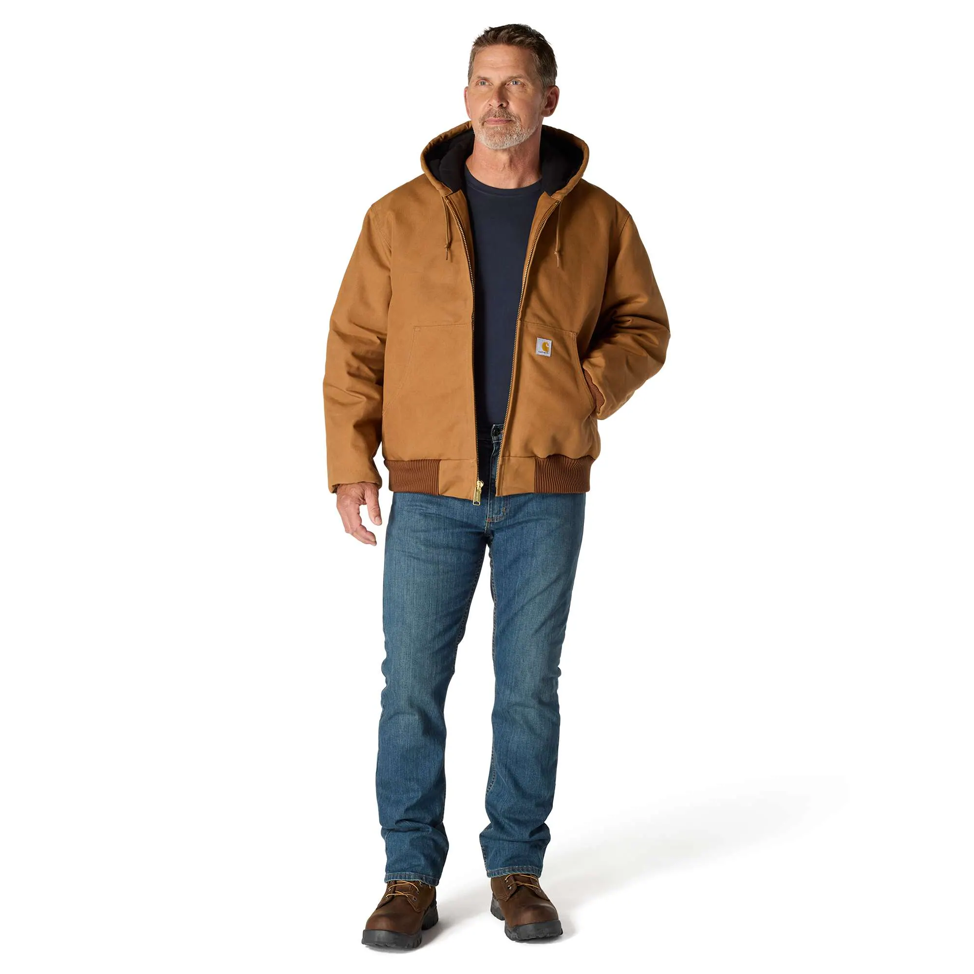 Flannel-Lined Active Jac J140 - Loose Fit - Firm Duck - 3 Warmest Rating