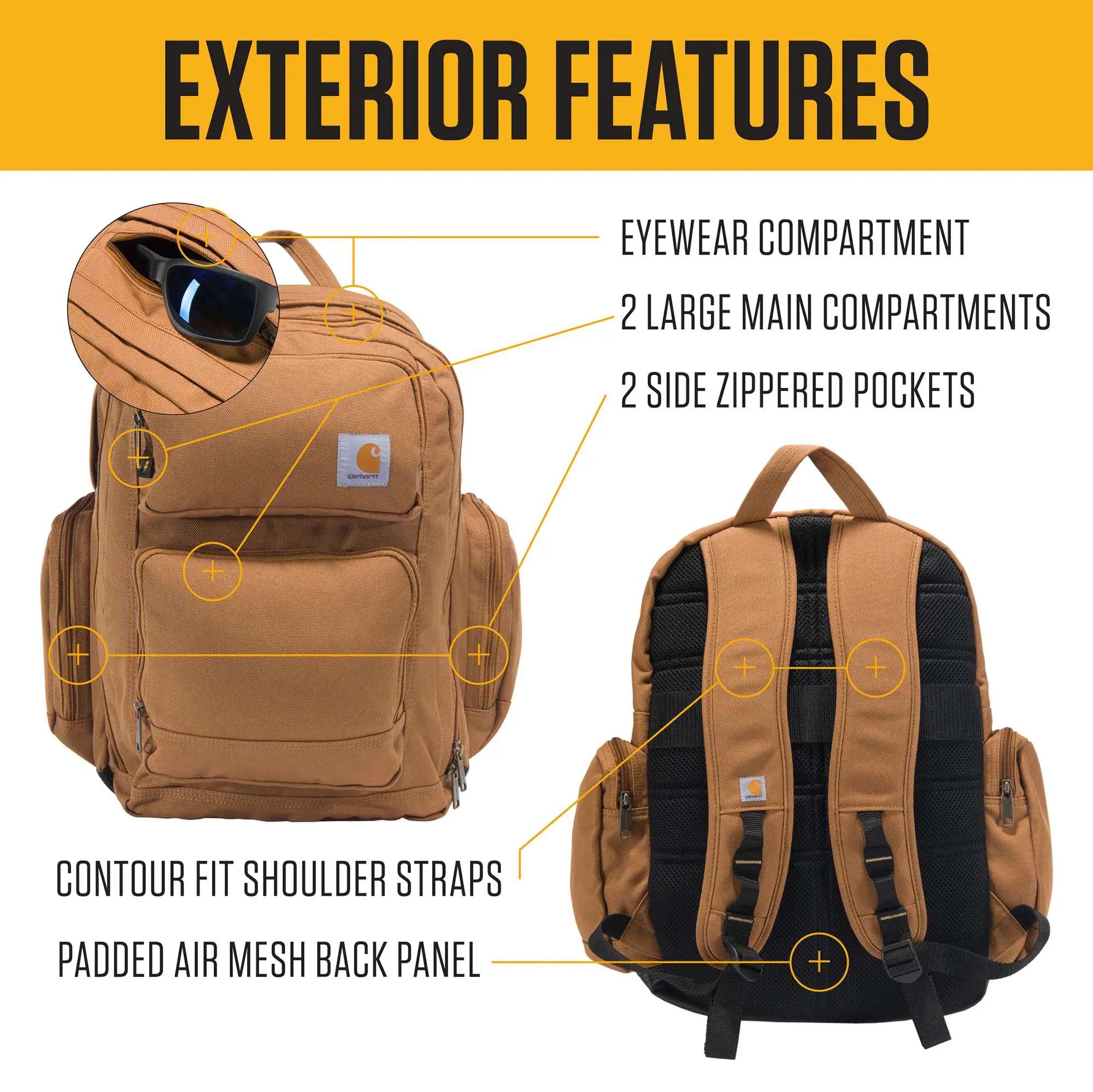 35L Triple-Compartment Backpack