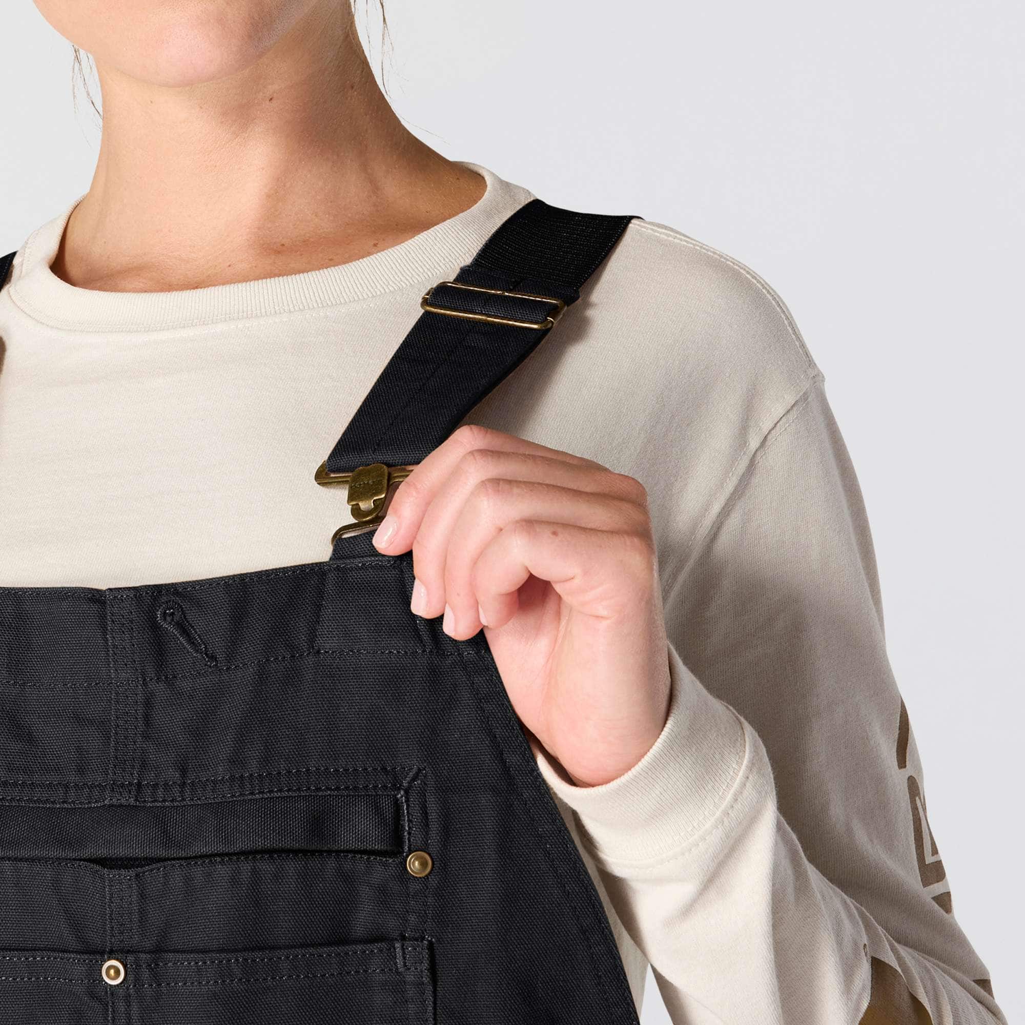 Women's Insulated Bibs - Relaxed Fit - Washed Duck - 3 Warmest Rating