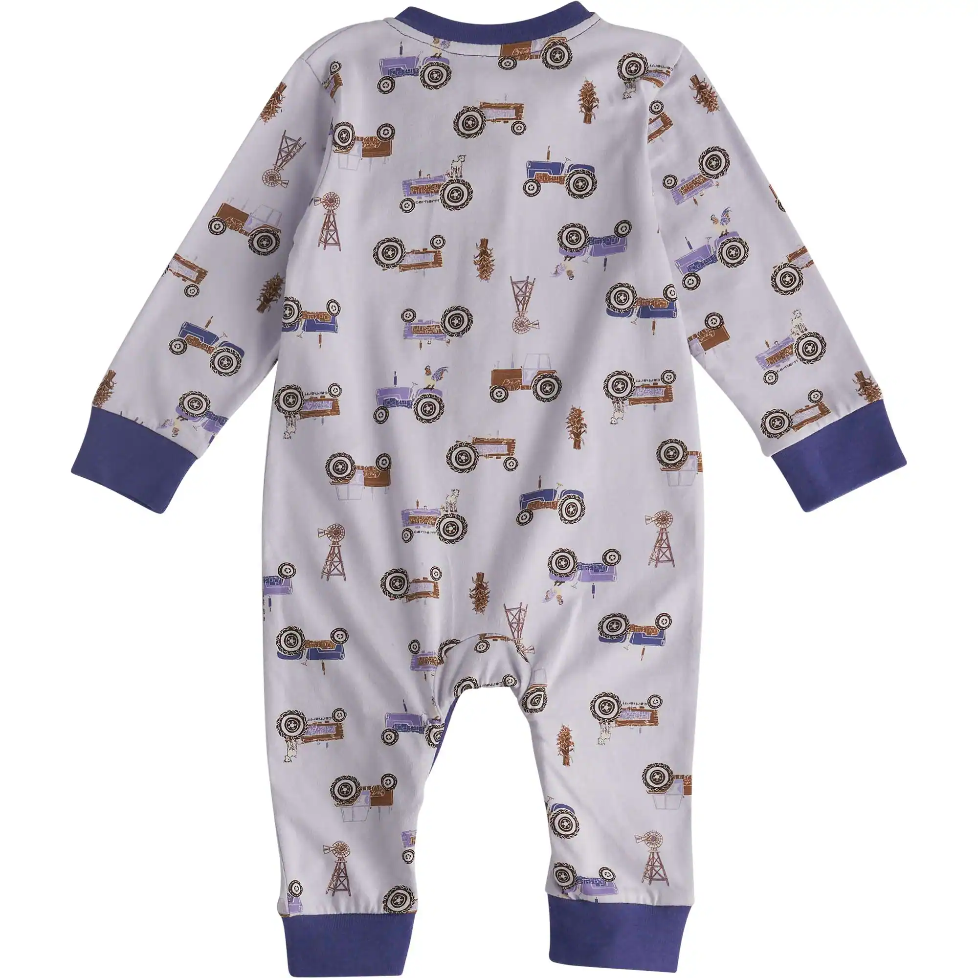 Girls' Long Sleeve Henley Coverall (Baby)