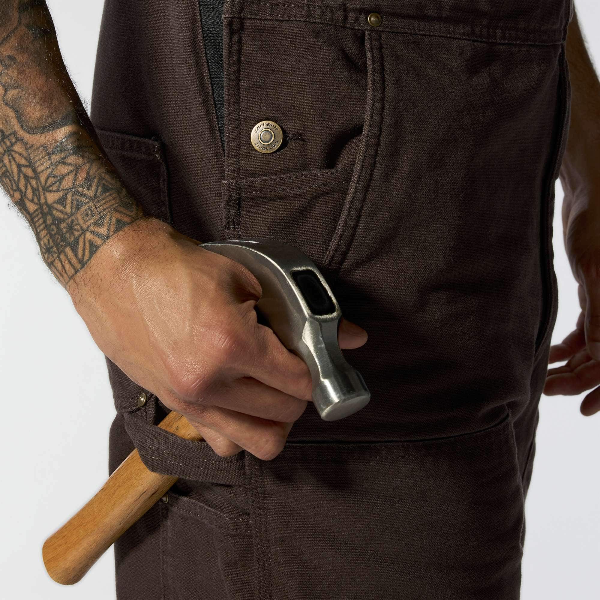 Men's Insulated Bib Overall - Loose Fit - Duck - 3 Warmest Rating