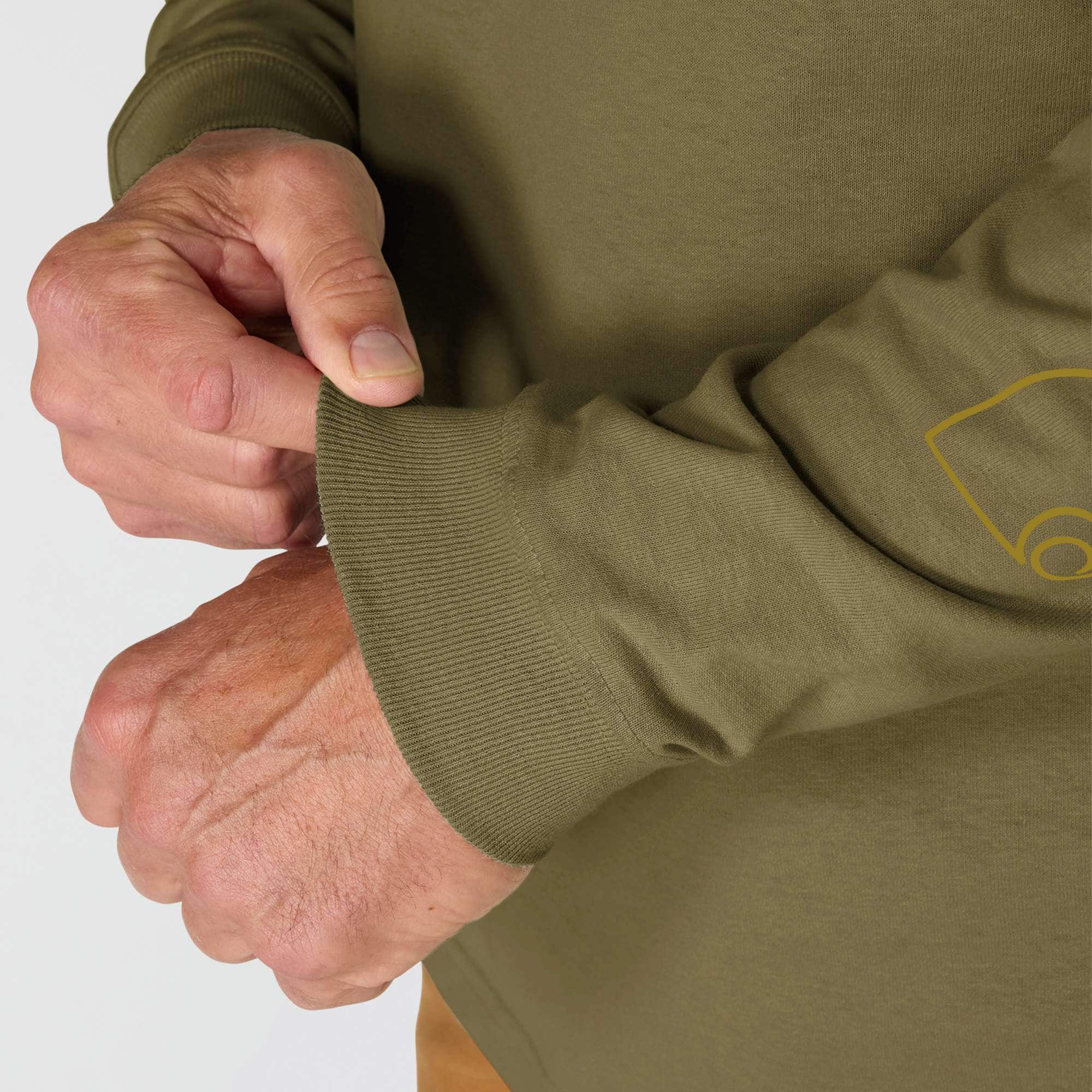 Loose Fit Heavyweight Long-Sleeve Logo Sleeve Graphic T-Shirt