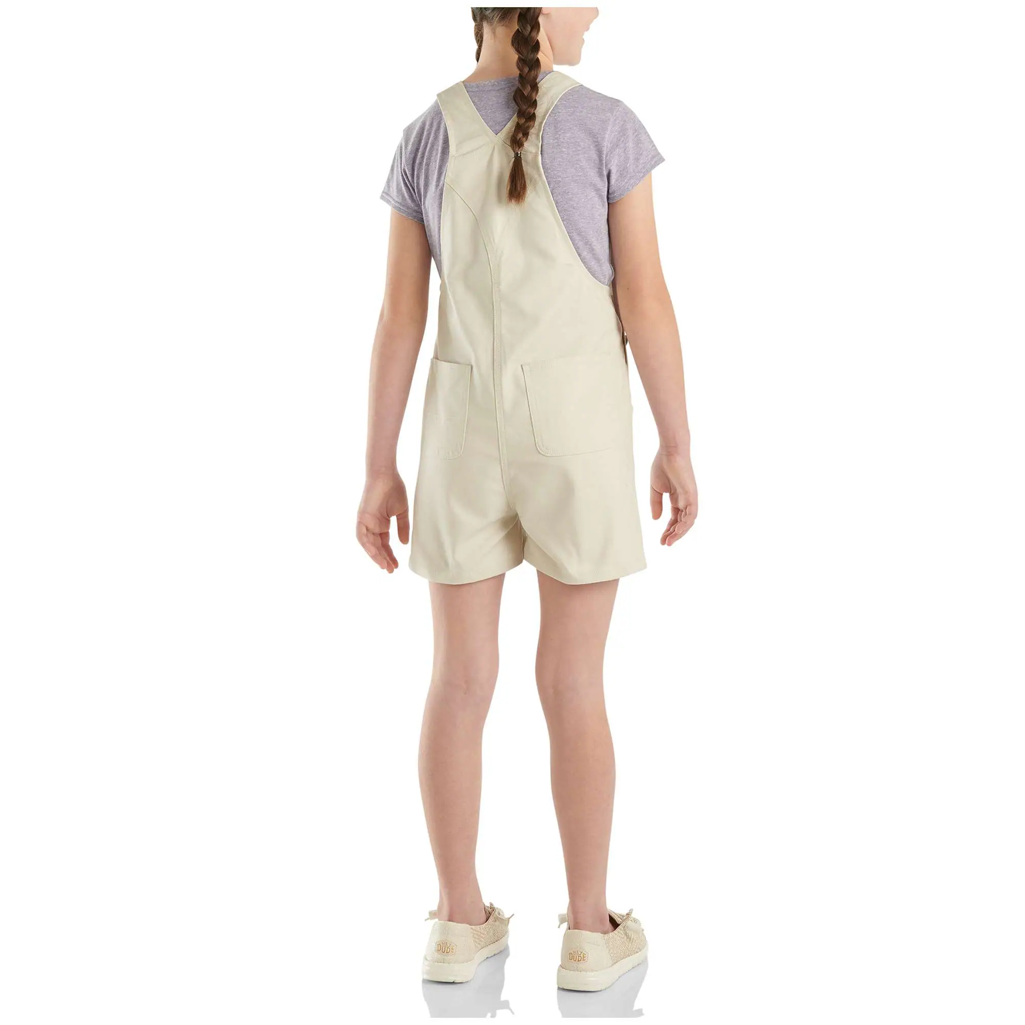 Girls' Rugged Flex® Canvas Shortall (Child/Youth)