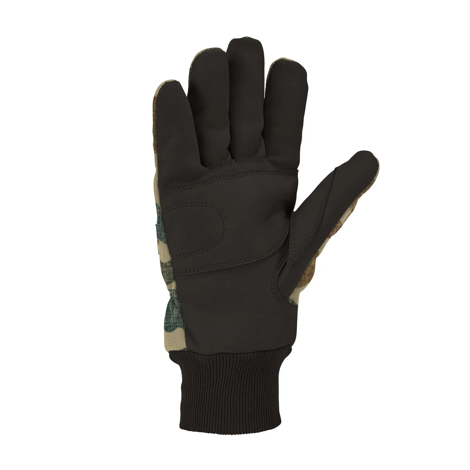 Insulated Duck Synthetic Leather Knit Cuff Glove