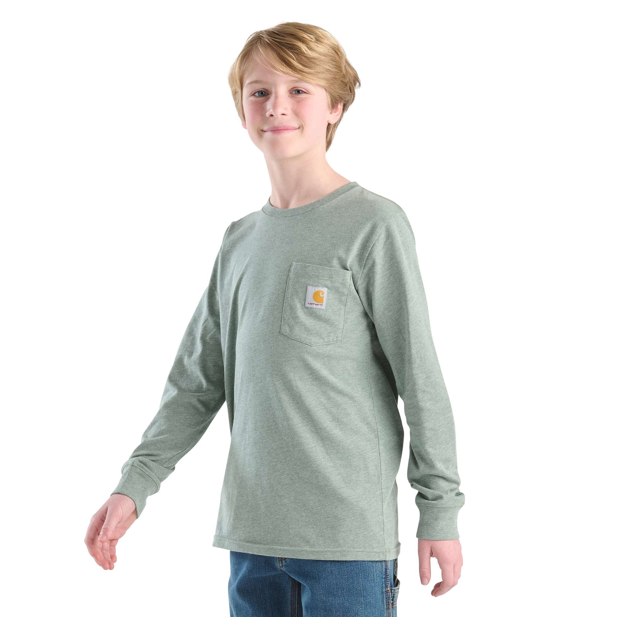 Boys' Long Sleeve Deer "C" Pocket T-Shirt (Child/Youth)