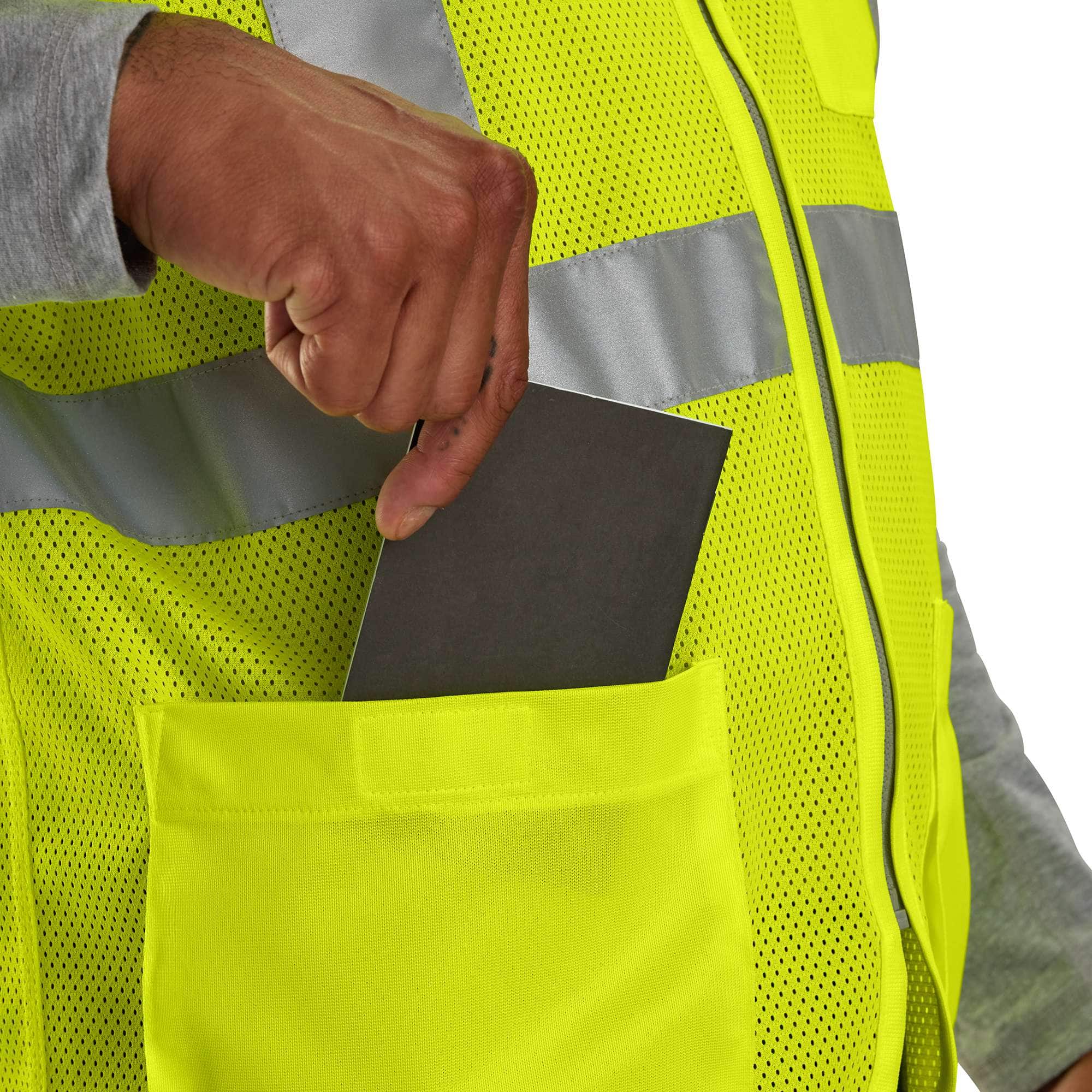 High-Visibility Mesh Multi-Pocket Class 2 Vest