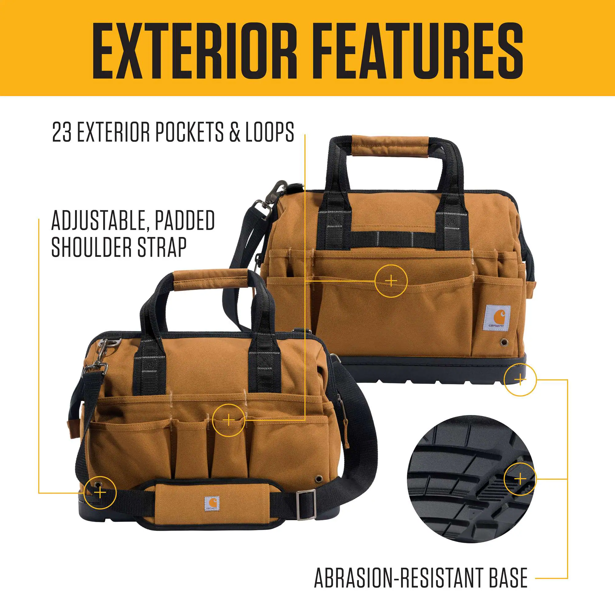 16-Inch Molded Base Heavyweight Tool Bag