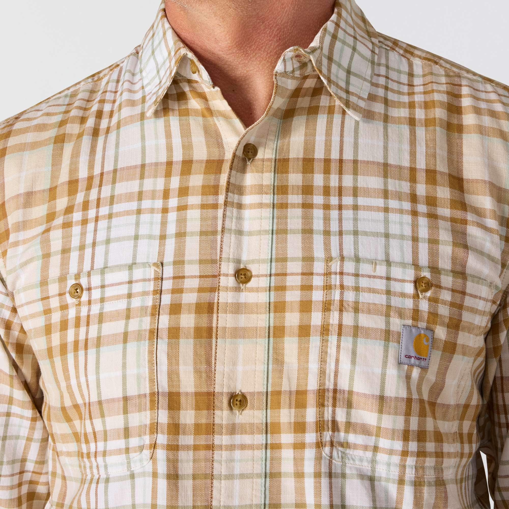Rugged Flex™ Relaxed Fit Lightweight Long-Sleeve Plaid Shirt