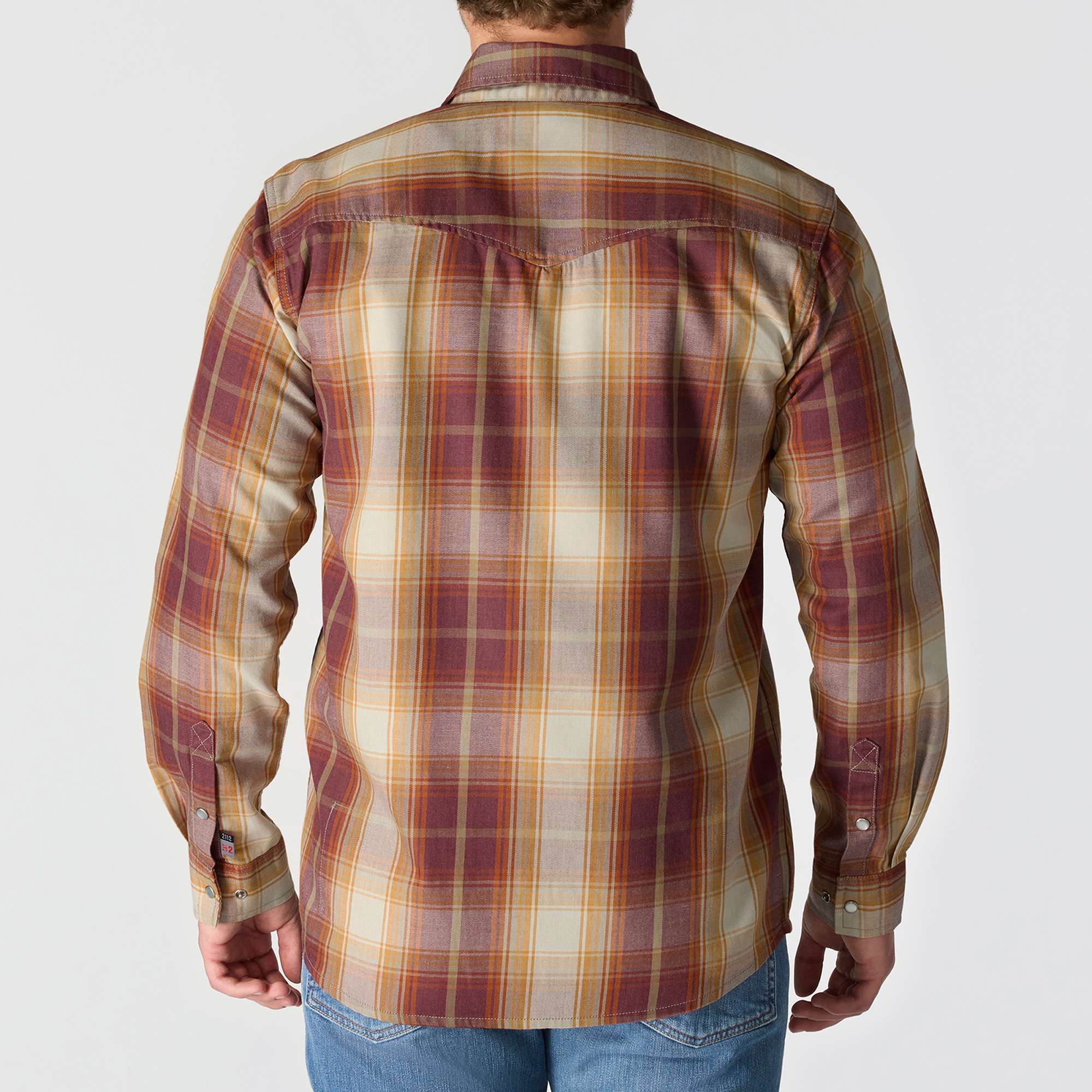 Flame Resistant Montana Relaxed Fit Midweight Twill Snap Front Plaid Shirt
