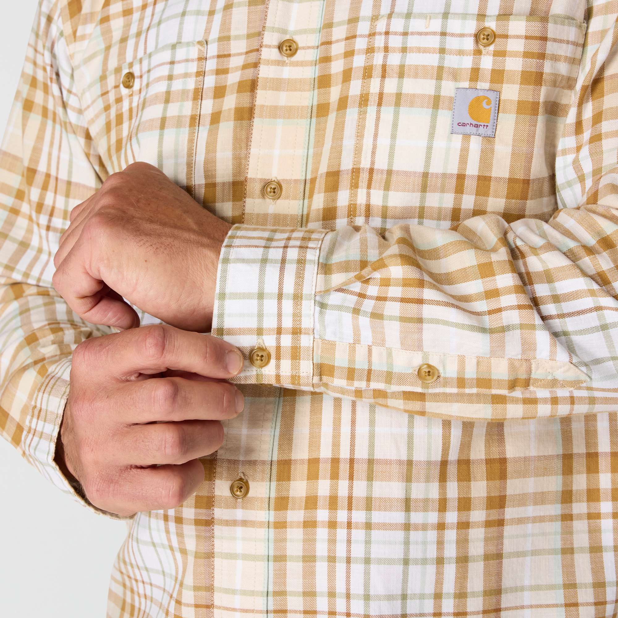 Rugged Flex™ Relaxed Fit Lightweight Long-Sleeve Plaid Shirt