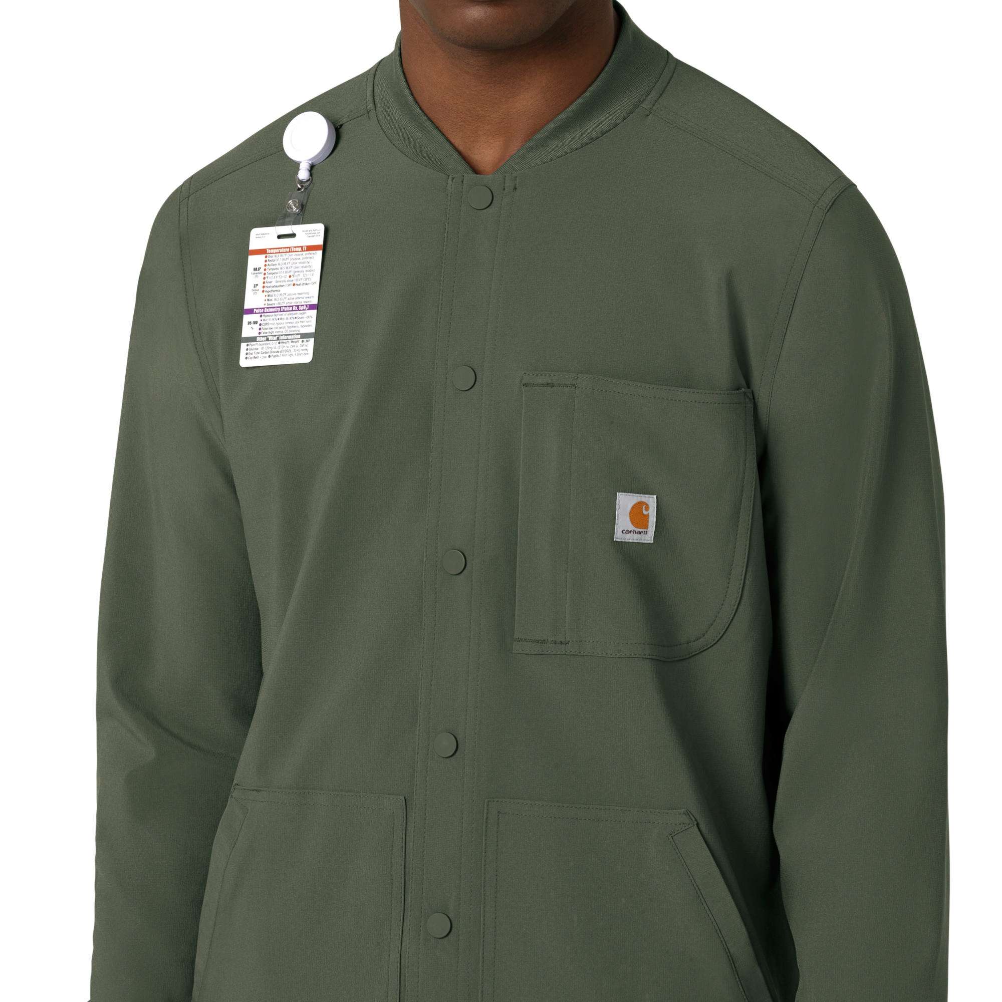 Force Cross-Flex Men's Shirt Scrub Jacket