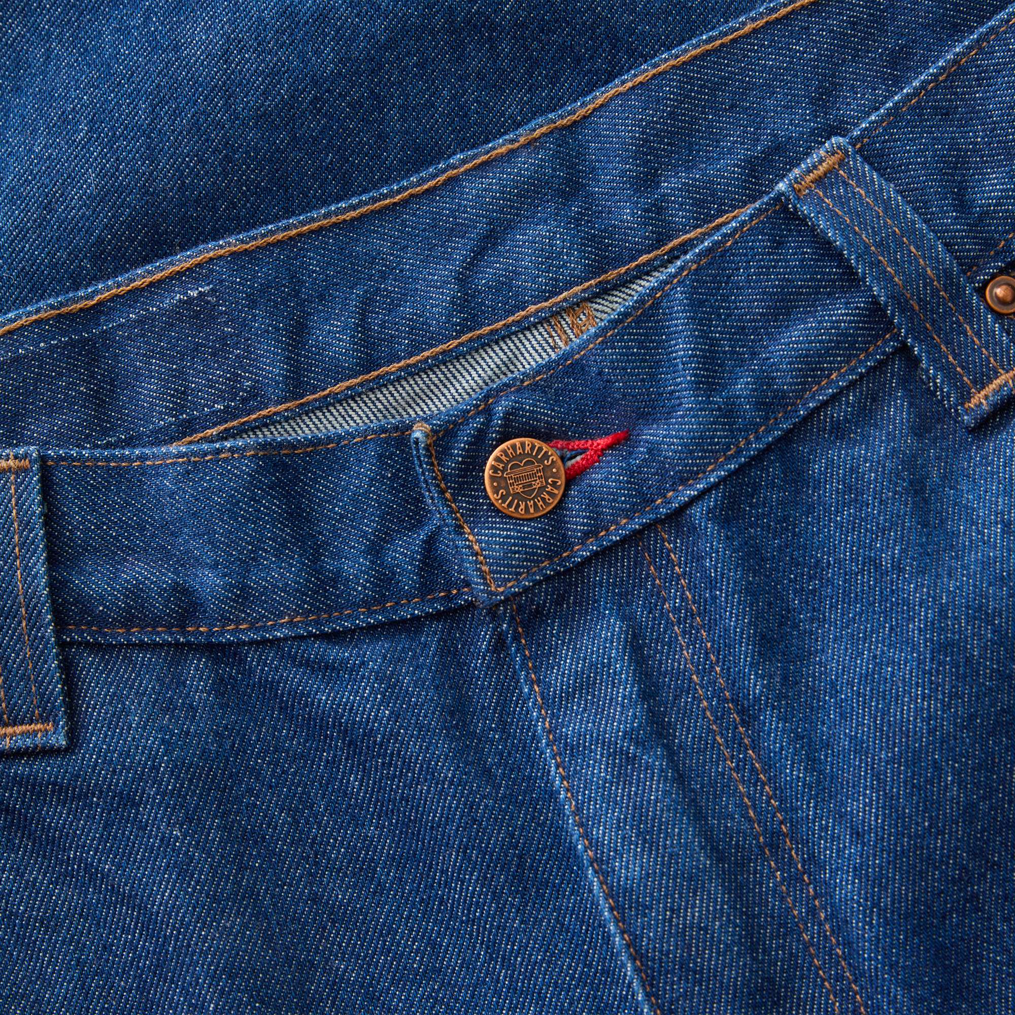 Crafted Series Loose Straight Double-Front Denim Dungaree