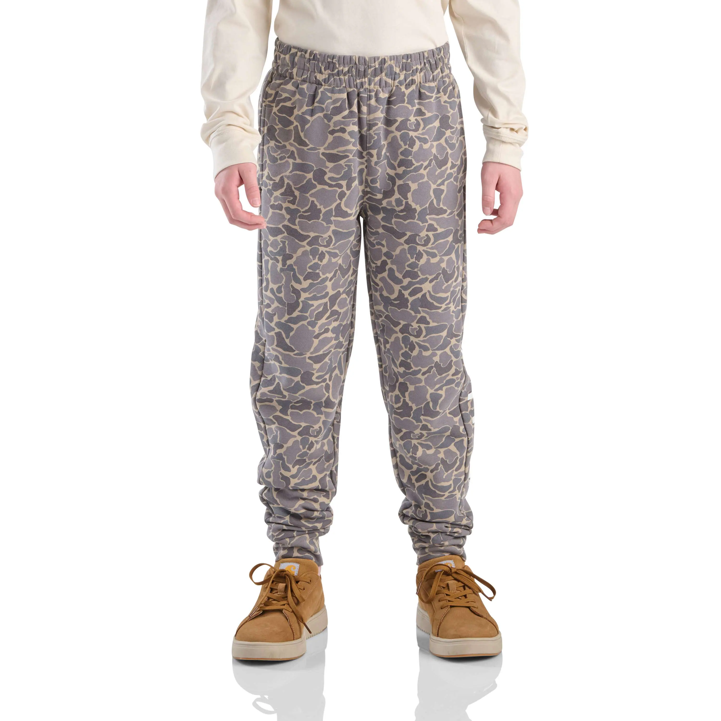 Boys' Elastic Waistband Fleece Camo Logo Sweatpants (Child/Youth)
