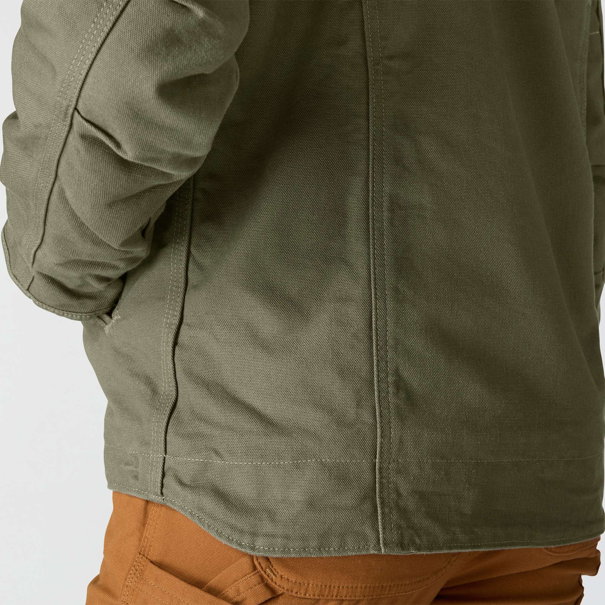 Women's Sherpa Lined Jacket - Loose Fit - Washed Duck - 3 Warmest Rating