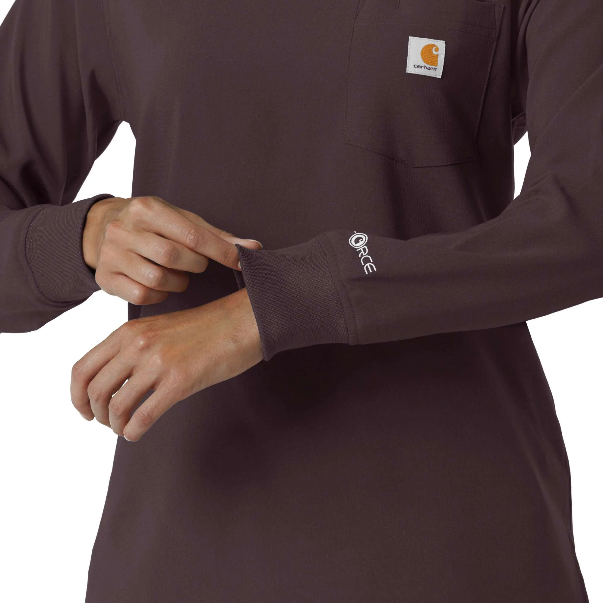 Women's Force Cross-Flex  Crew Neck Long Sleeve Scrub Top