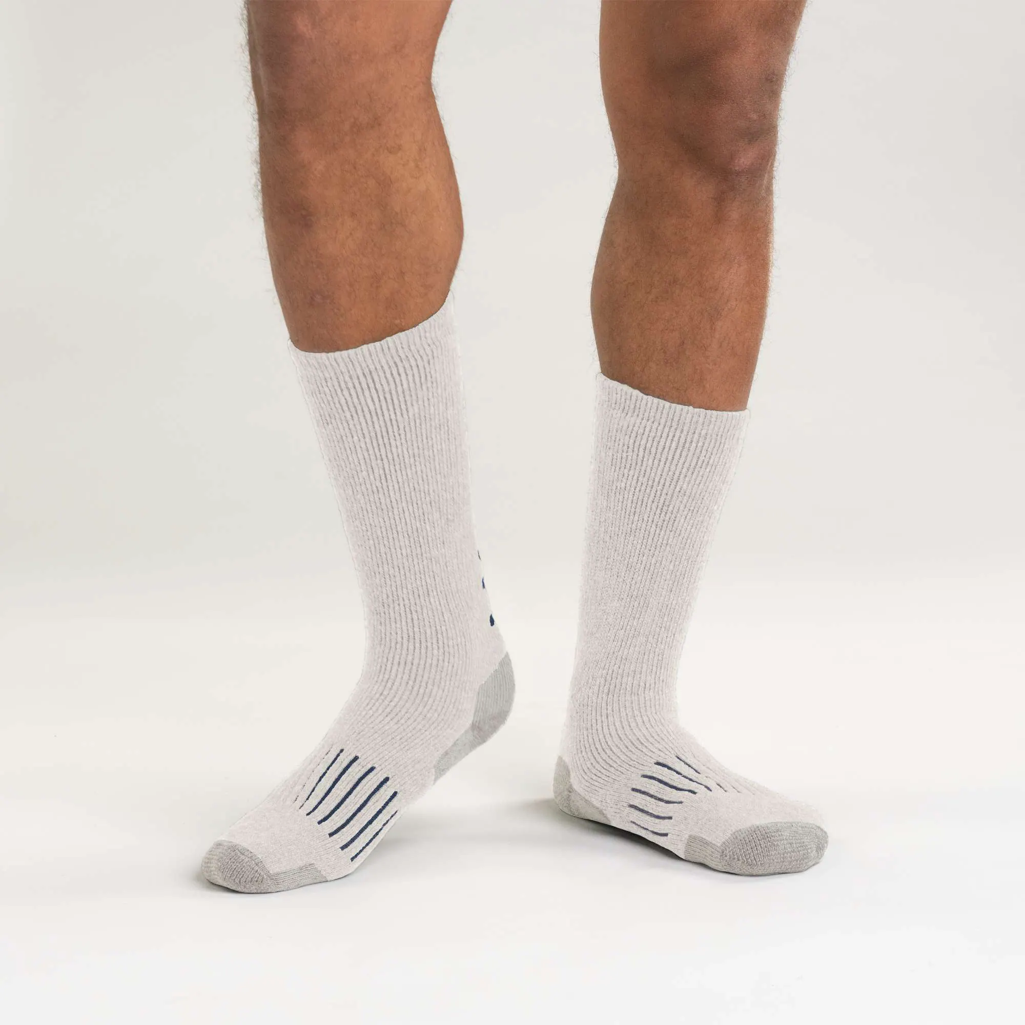 Midweight Synthetic-Wool Blend Logo Crew Sock 2-Pack