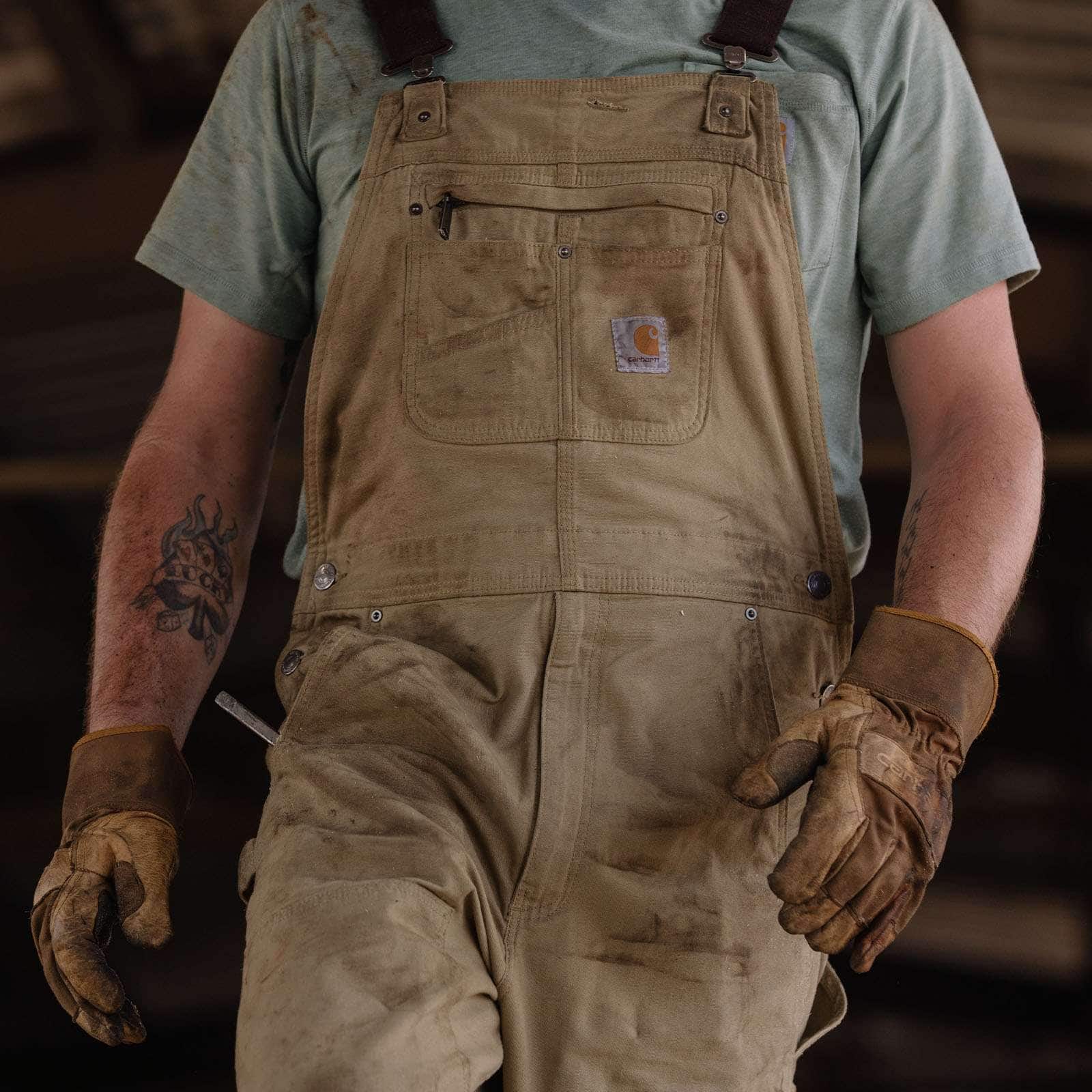 Rugged Flex® Relaxed Fit Canvas Bib Overall